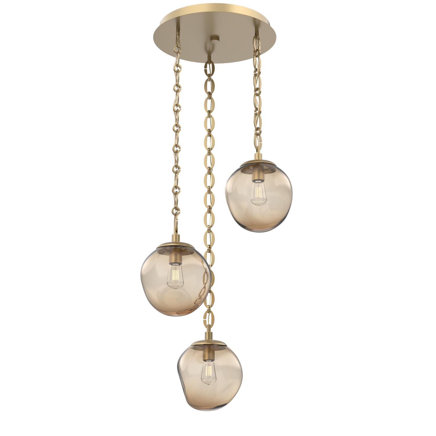 Levi Wilson Aster Bulb 22 Inch Multi Light Pendant by Hammerton Studio