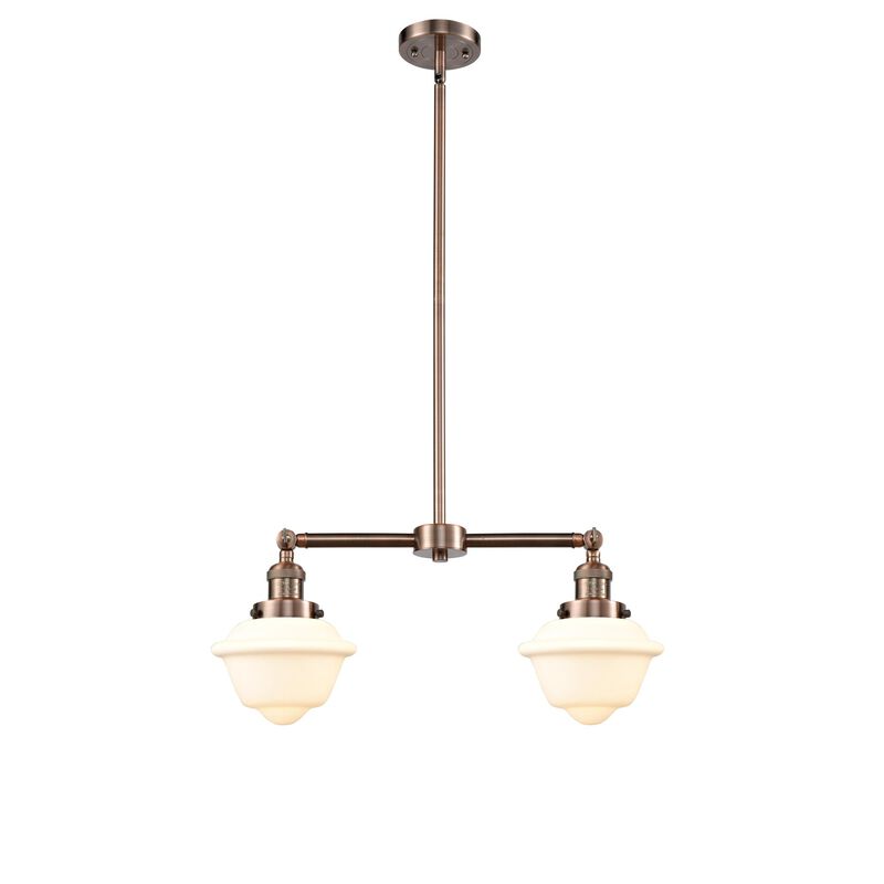 Bruno Marashlian Small Oxford 24 Inch 2 Light Chandelier by Innovations Lighting