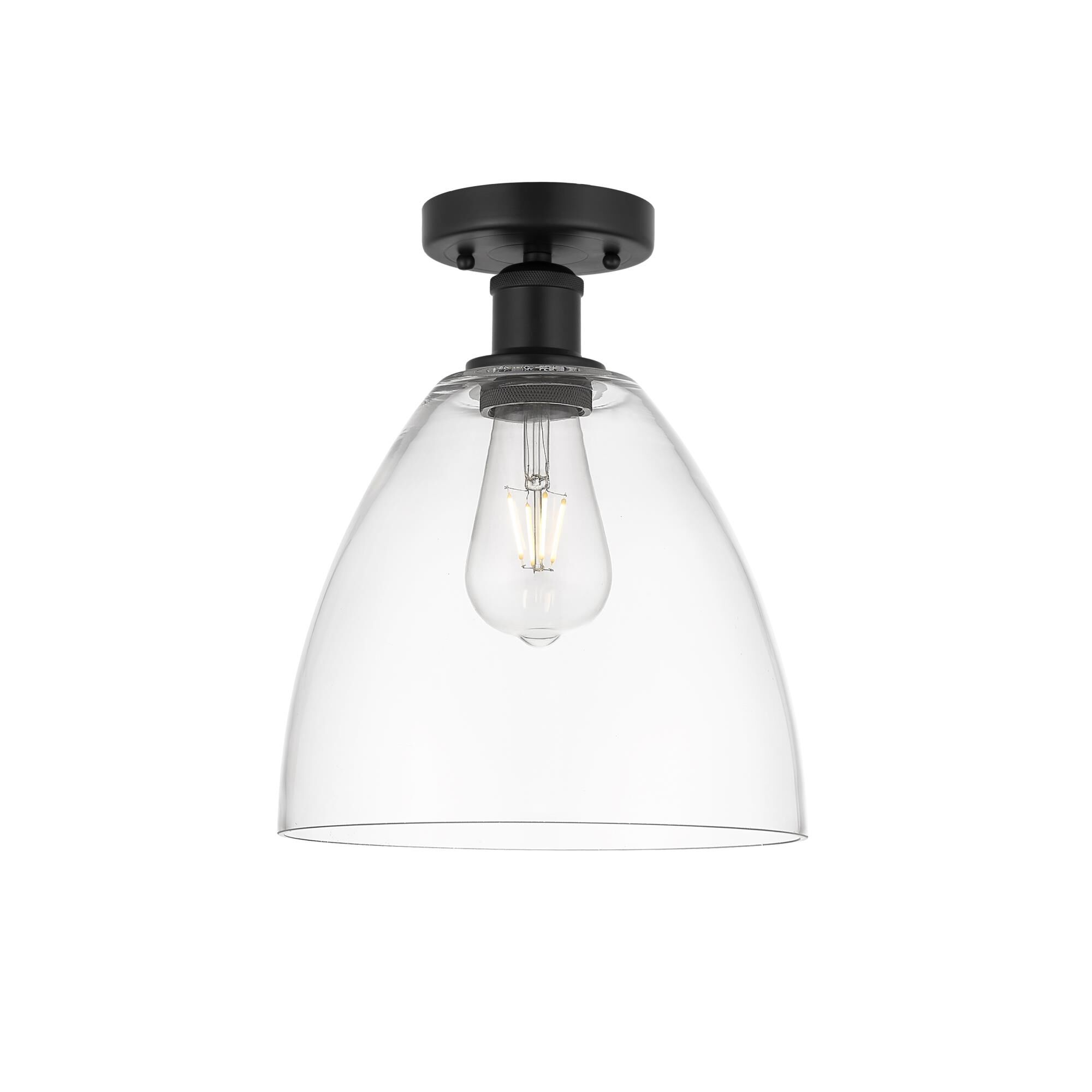 Bruno Marashlian Bristol Glass 9 Inch 1 Light Semi Flush Mount by Innovations Lighting