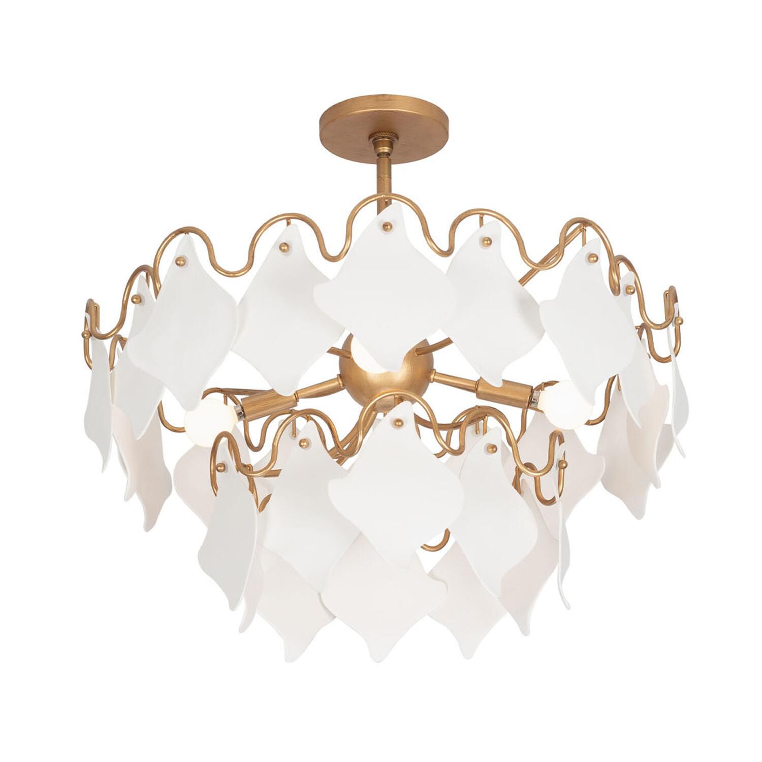 Manta 25 Inch Chandelier by Kalco Lighting