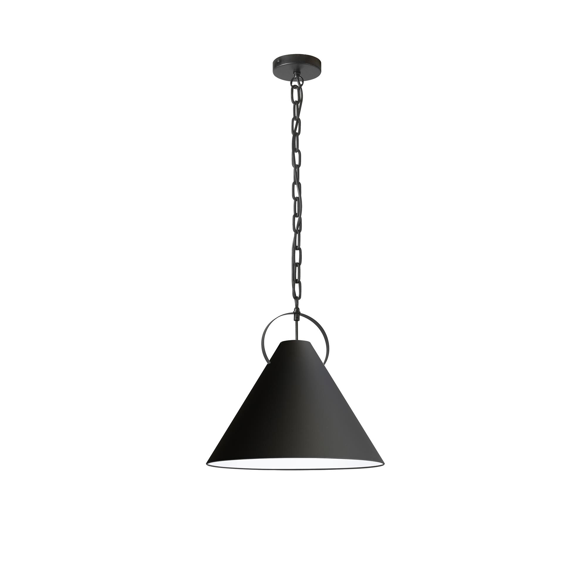 Shown in Black finish and Black shade