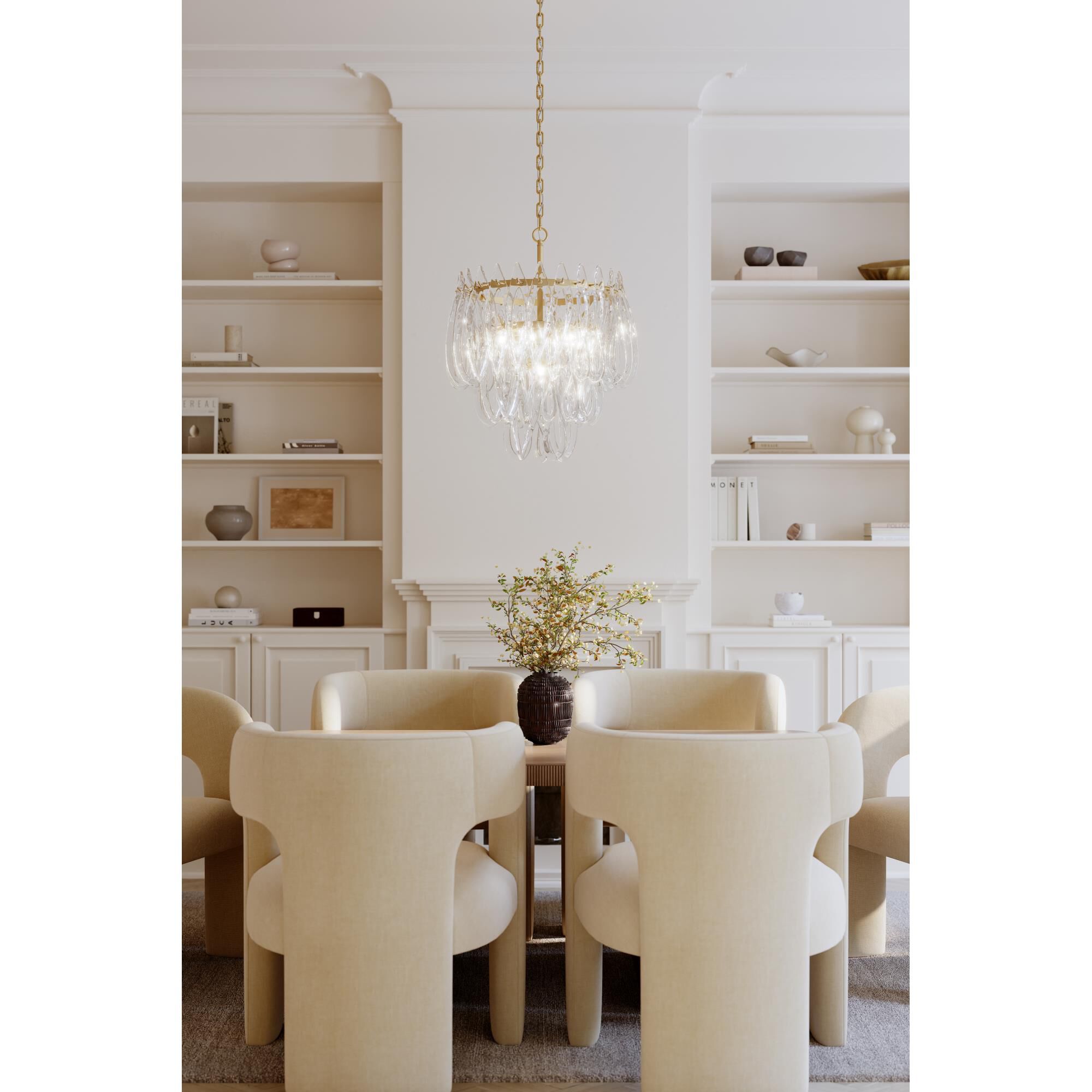 Glassara 23 Inch Chandelier by Metropolitan Lighting