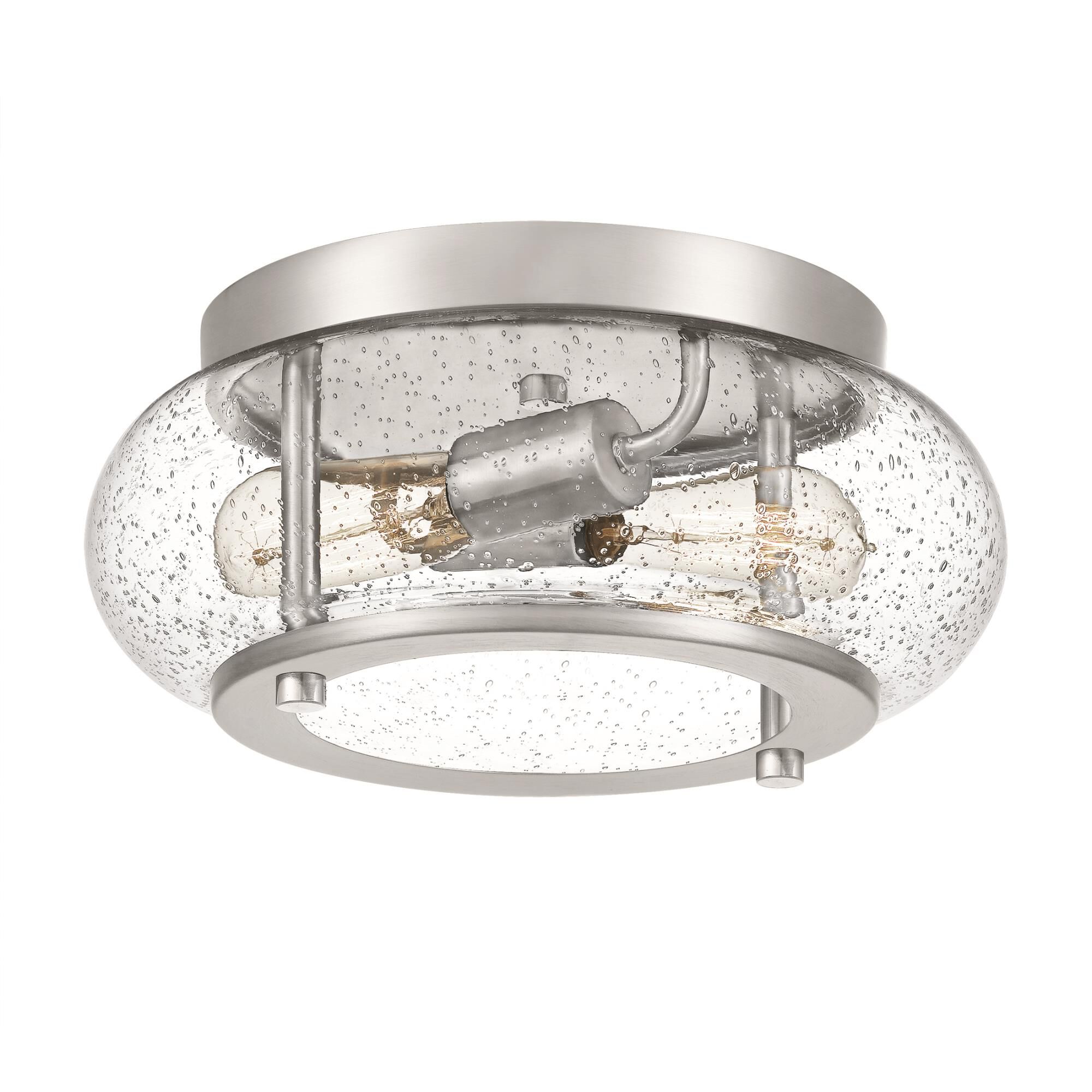 Trilogy 12 Inch 2 Light Flush Mount by Quoizel