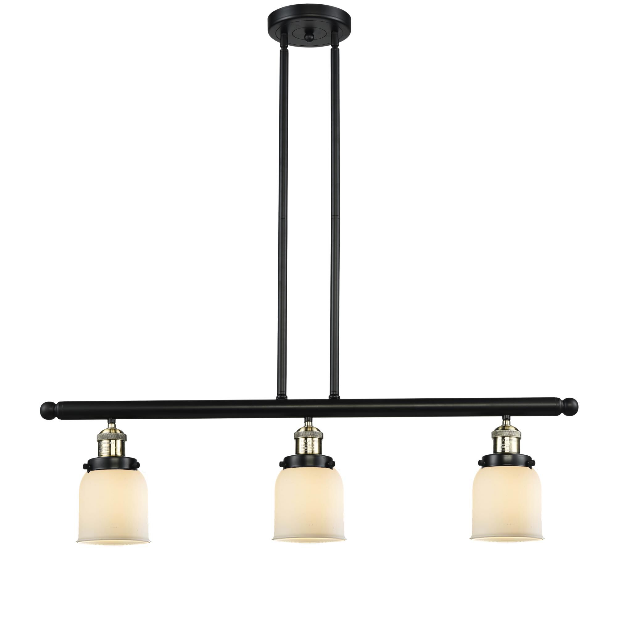 Bruno Marashlian Small Bell 36 Inch 3 Light Linear Suspension Light by Innovations Lighting