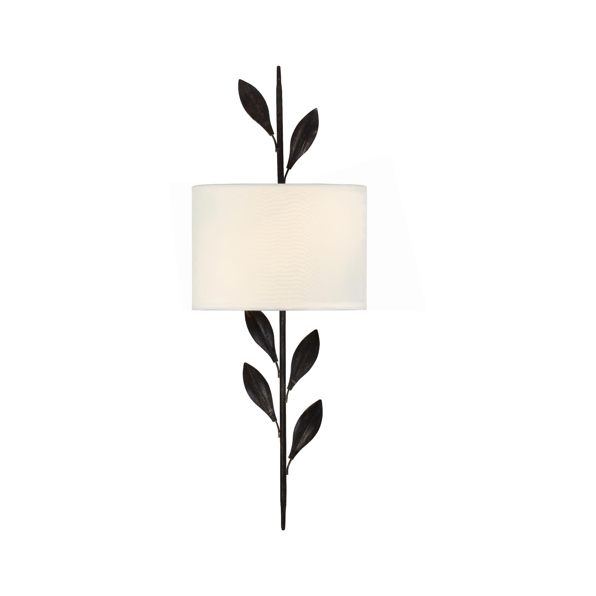 Shown in English Bronze finish and Organza glass and Organza shade