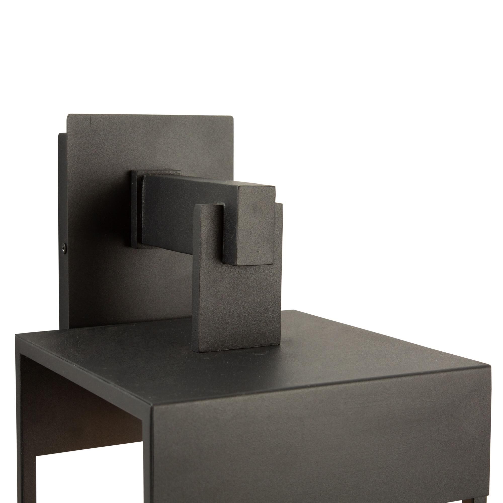 Shown in Black finish and Glass shade