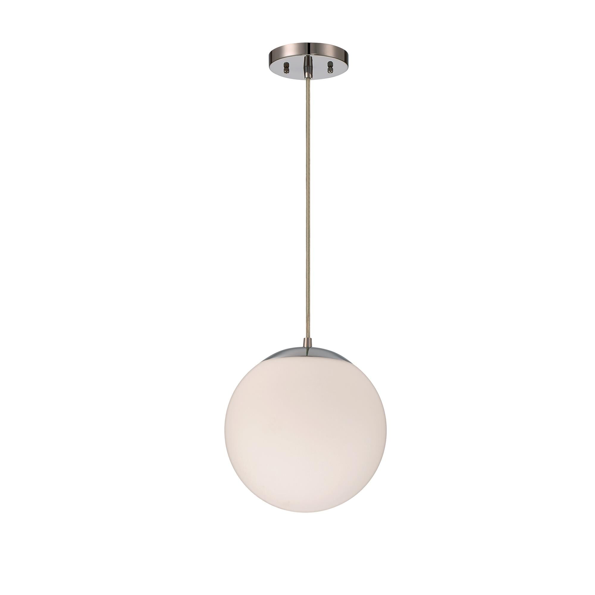 Shown in Chrome finish and Frostwhite glass