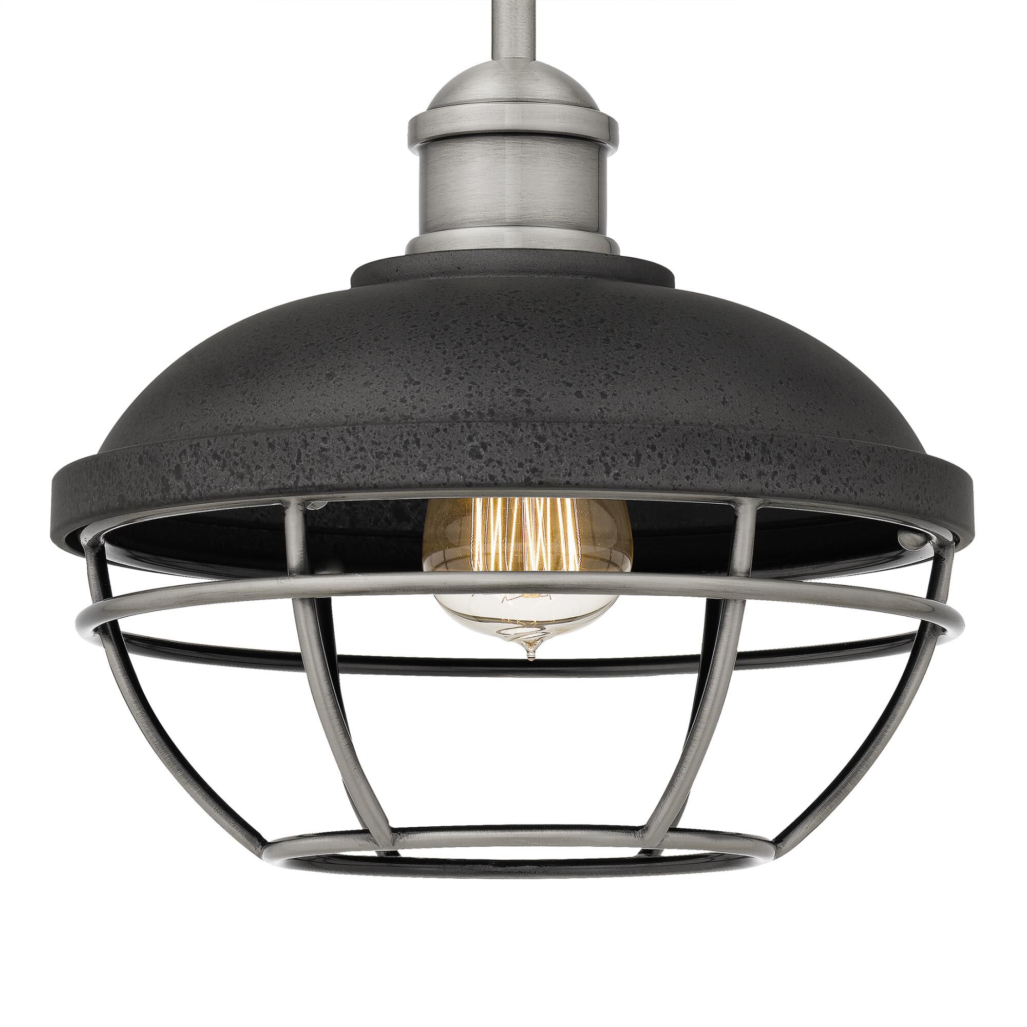 Shown in Antique Polished Nickel finish and Metal shade