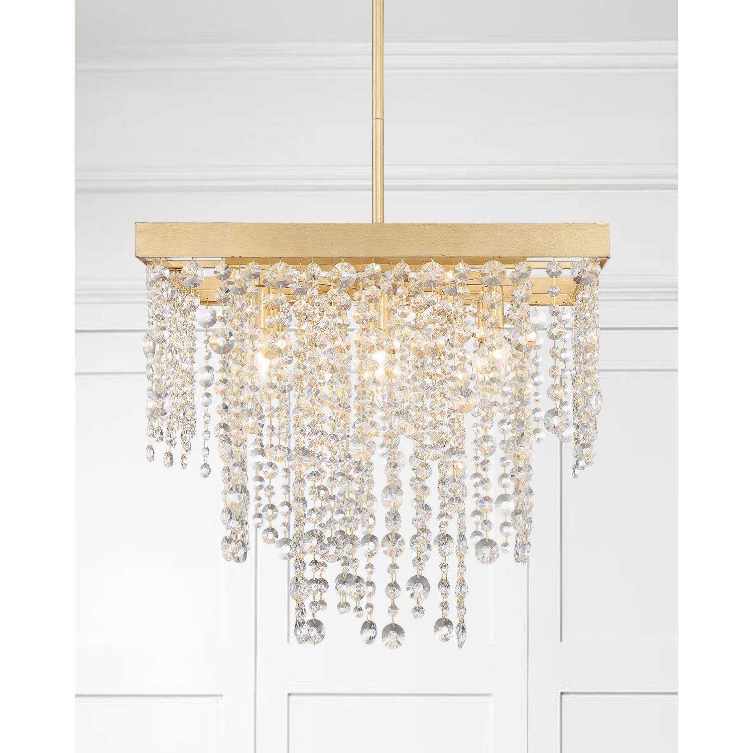 Winham 22 Inch 8 Light Mini Chandelier by Crystorama