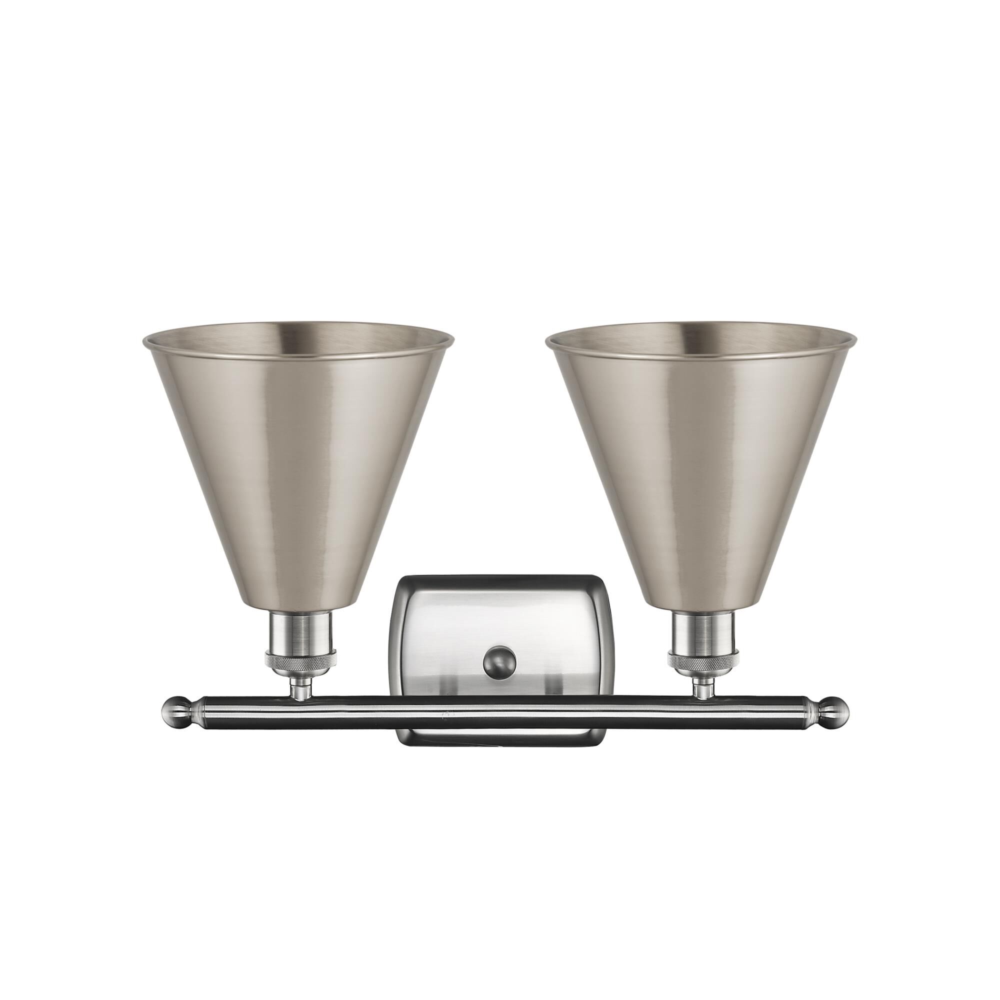 Bruno Marashlian Ballston Cone 18 Inch 2 Light Bath Vanity Light by Innovations Lighting