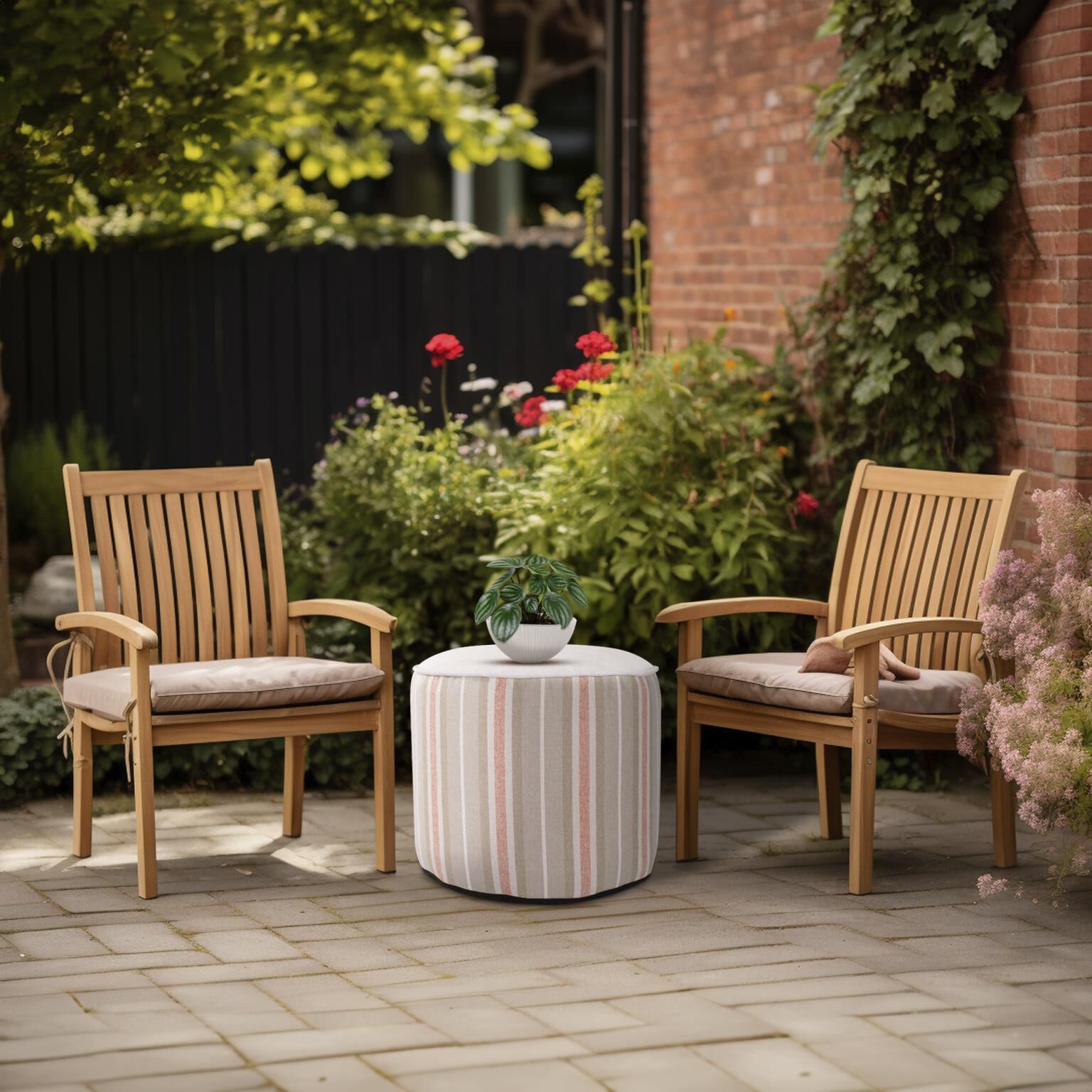 The Dune Pouf Ottoman by Howard Elliott Collection