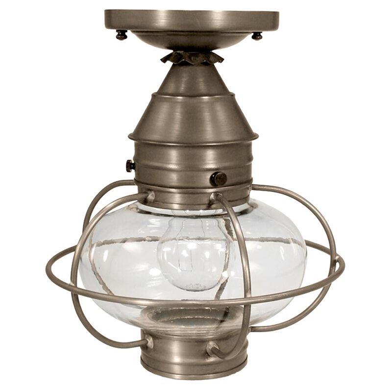 Onion 9 Inch Outdoor Flush Mount by Northeast Lantern