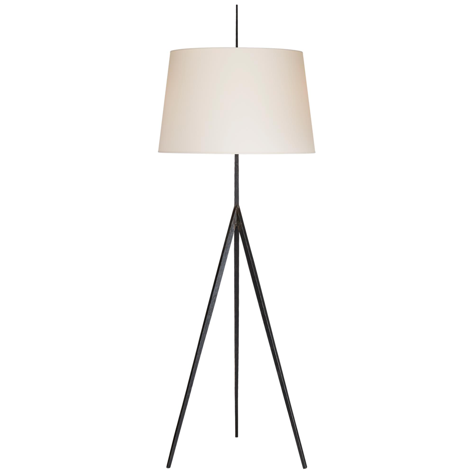 Shown in Aged Iron finish and Natural Percale shade