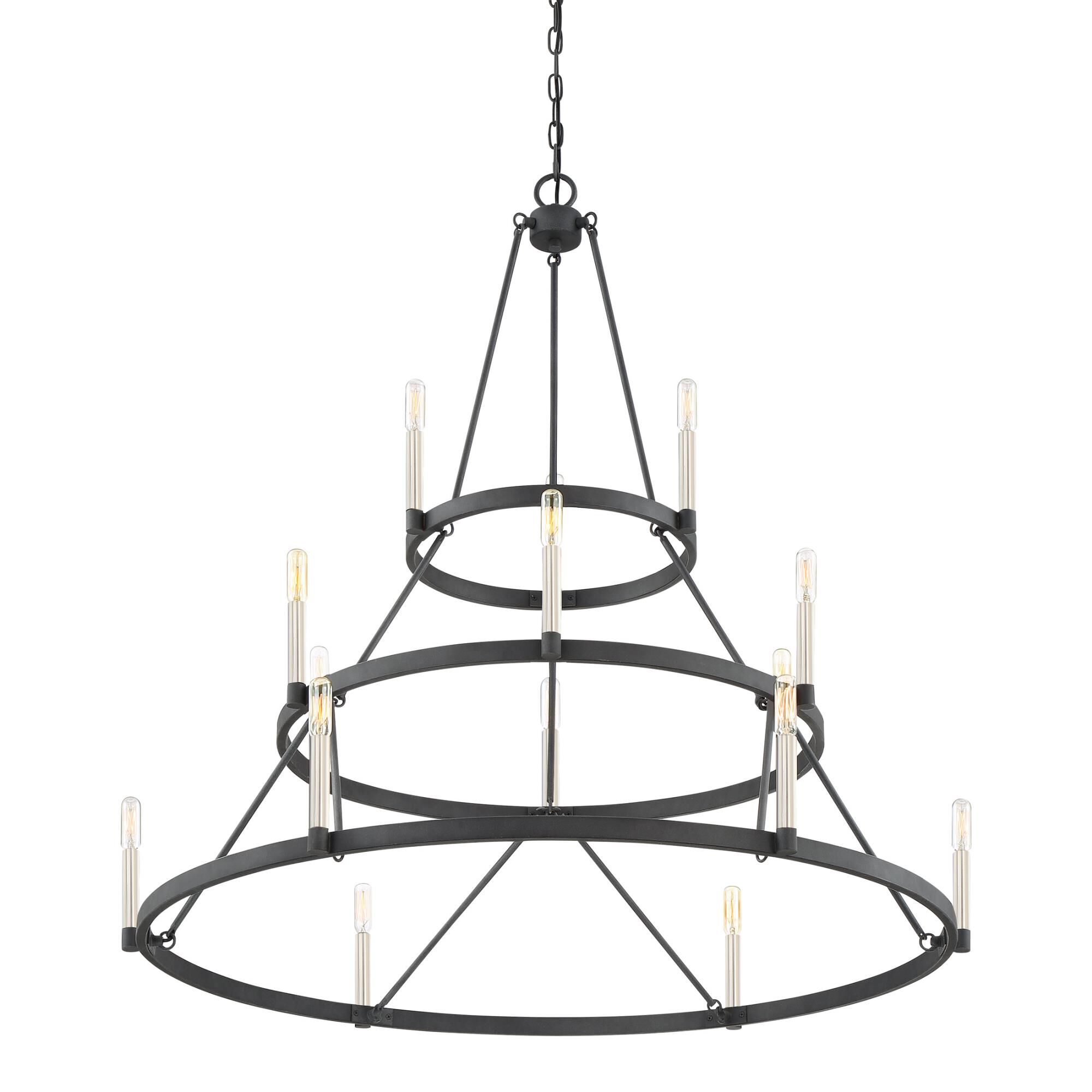 Doran 40 Inch 15 Light Chandelier by Quoizel