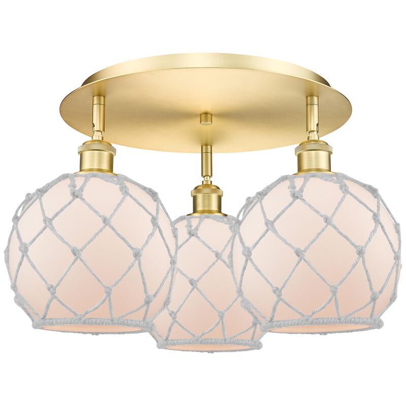 Bruno Marashlian Farmhouse Rope 20 Inch Flush Mount by Innovations Lighting