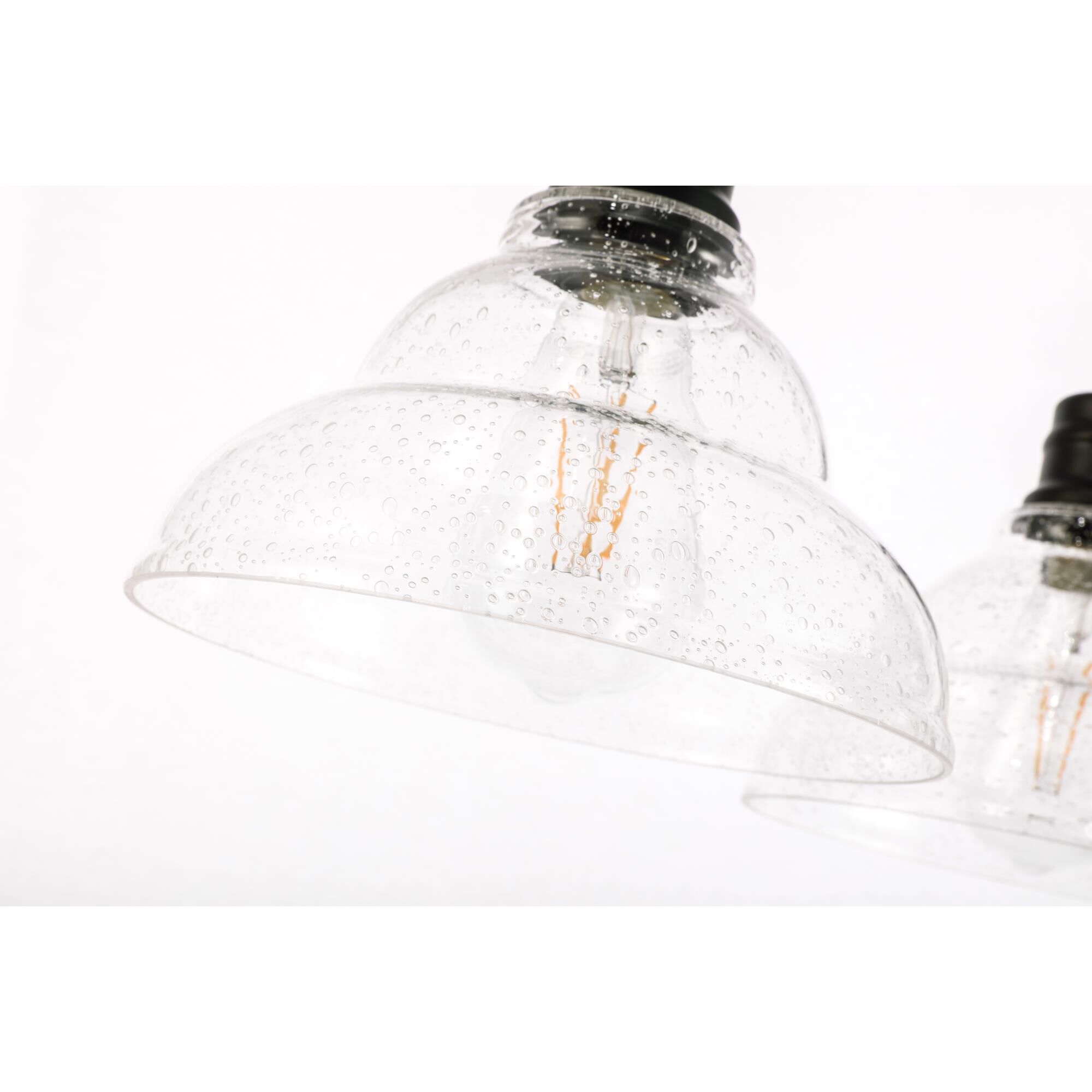 Clive 34 Inch 3 Light Linear Suspension Light by Elegant Lighting