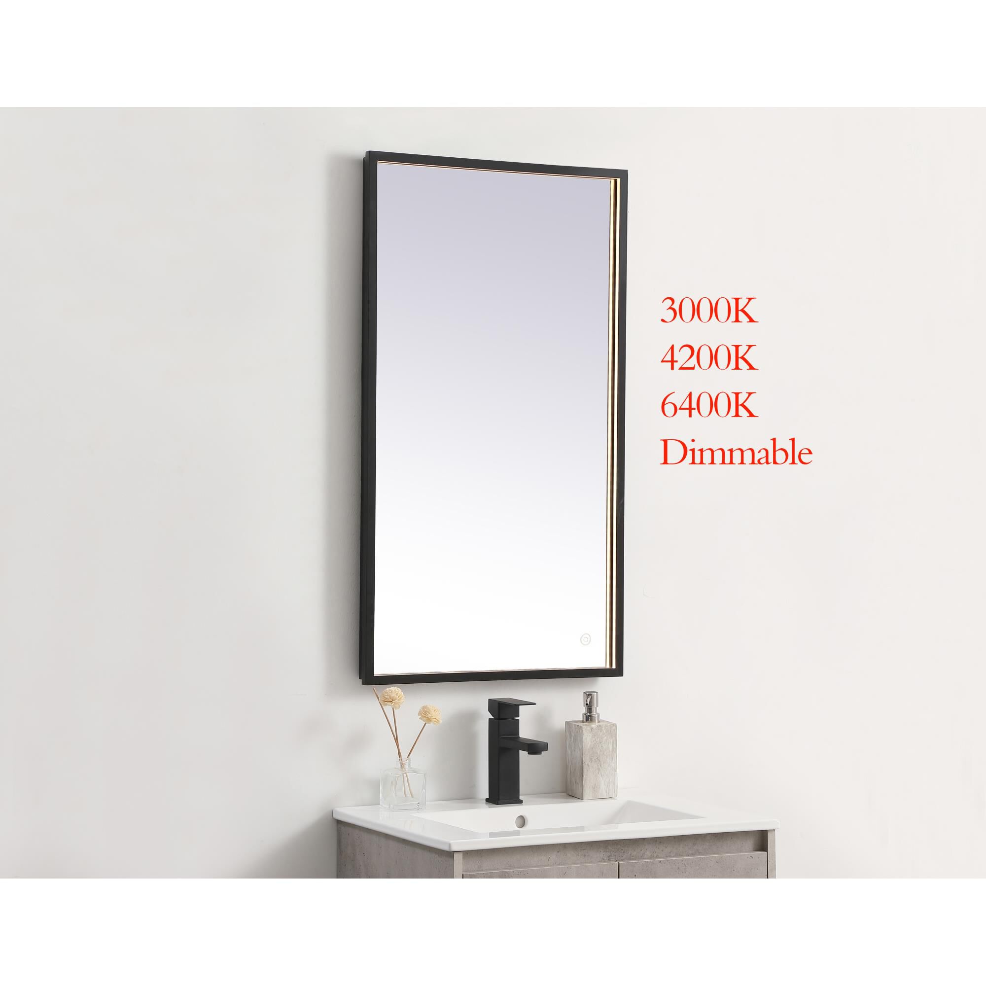 Pier LED Lighted Mirror by Elegant Decor