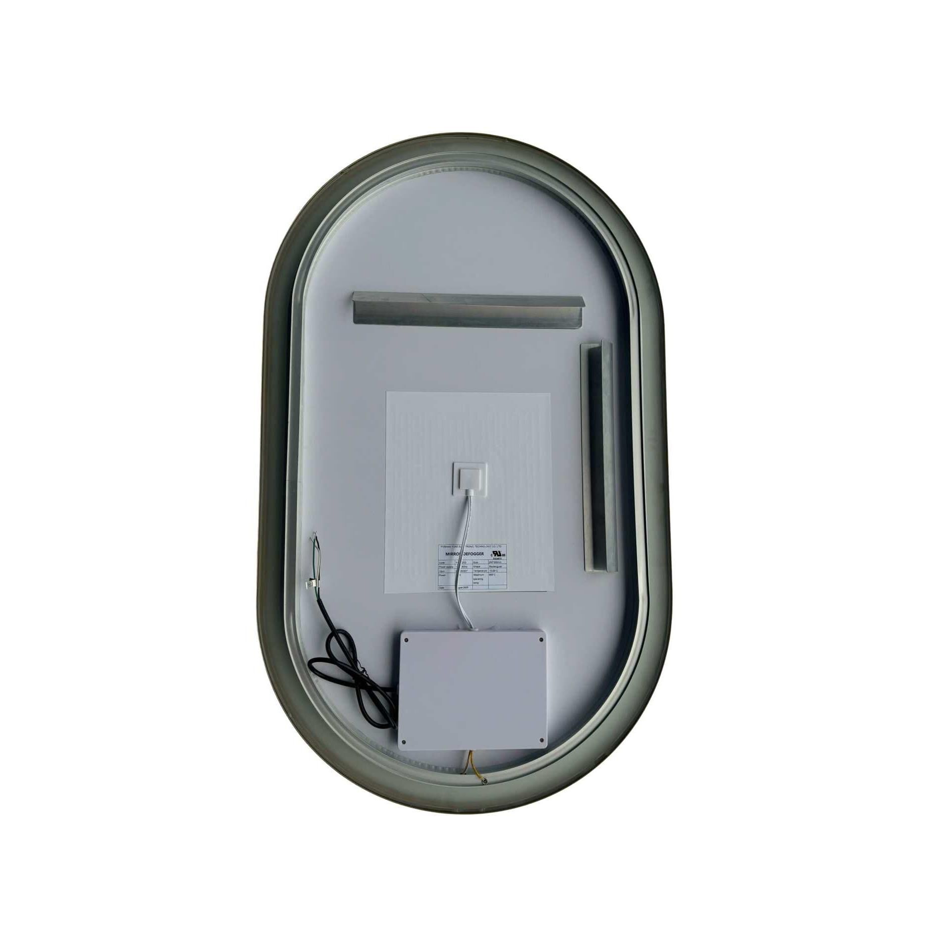 Harmoni 40 Inch Oval LED Lighted Mirror by Elegant Decor