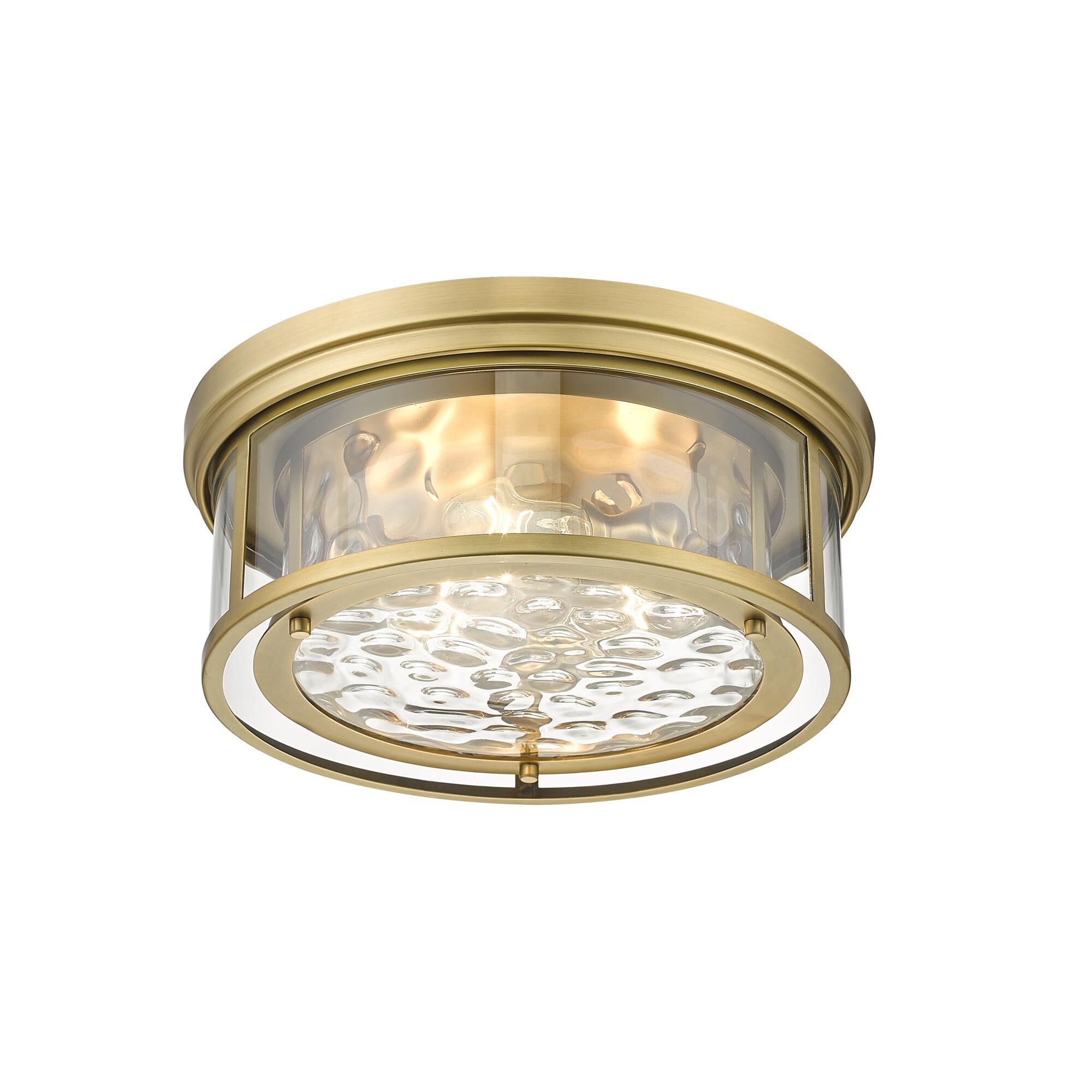 Shown in Rubbed Brass finish and Glass shade
