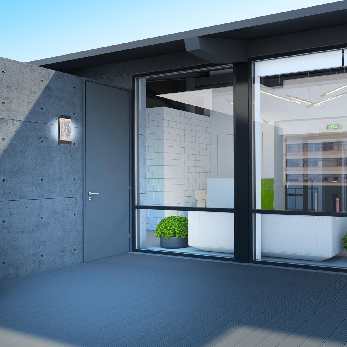 Shown in Black finish and Black Wood Grain Glass shade and Glass accent