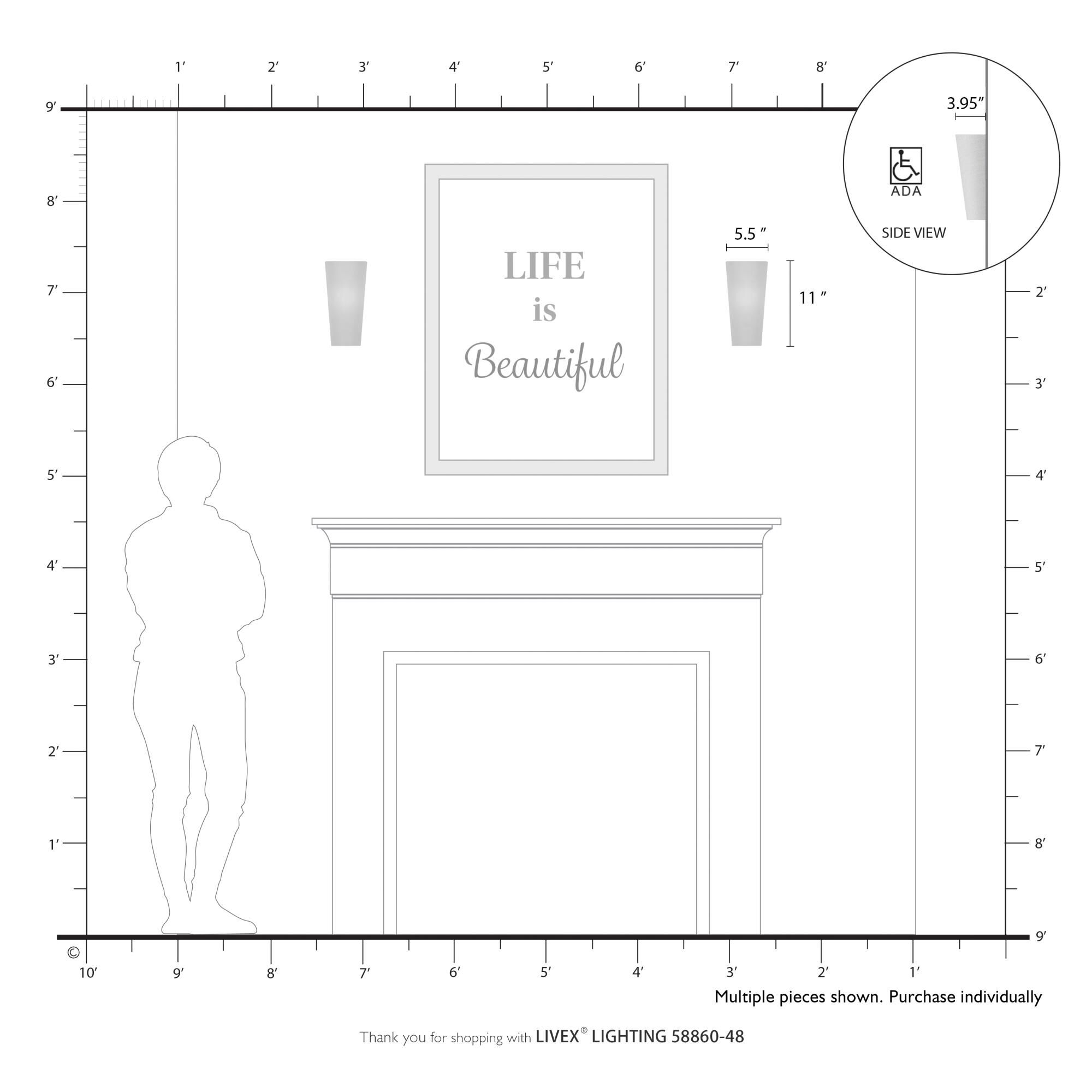 Bellingham 11 Inch Wall Sconce by Livex Lighting