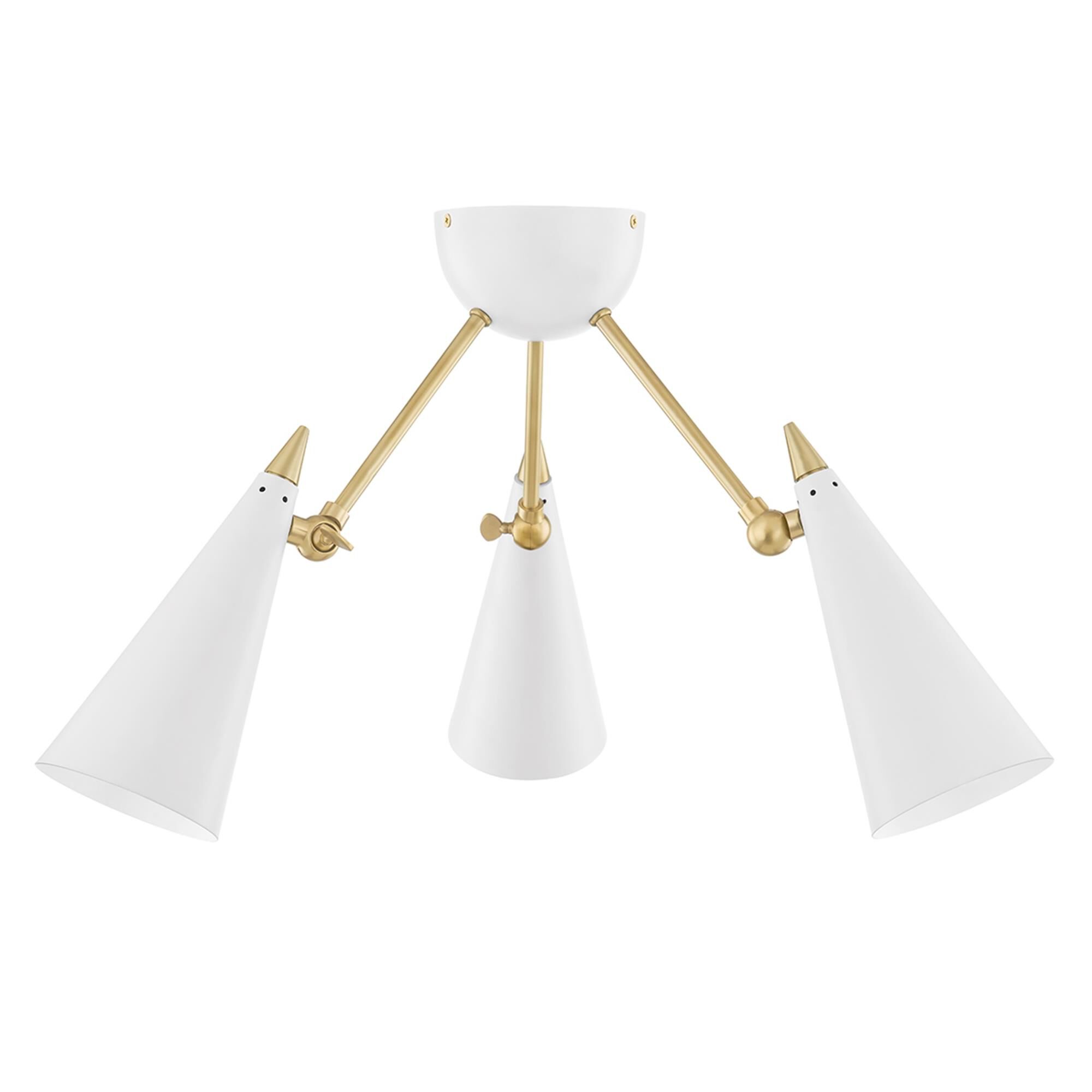 Moxie 18 Inch Semi Flush Mount by Mitzi