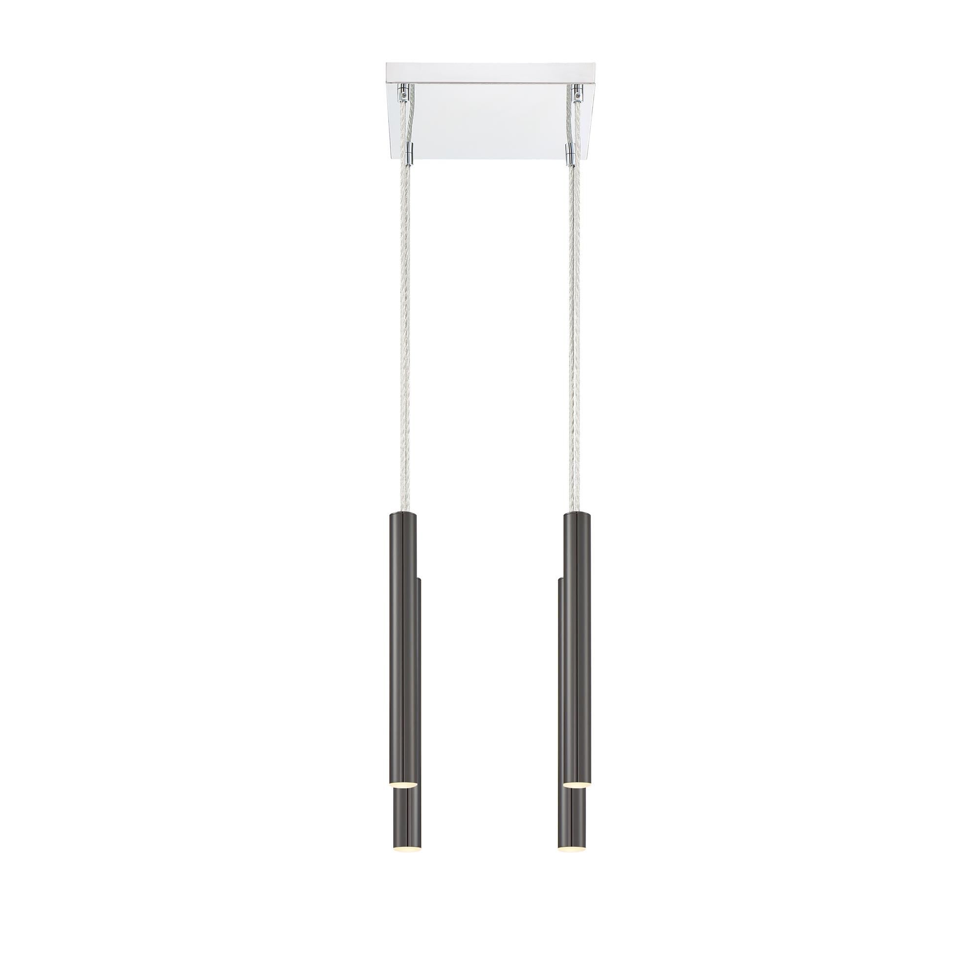 Shown in Chrome finish and Steel glass and Steel shade
