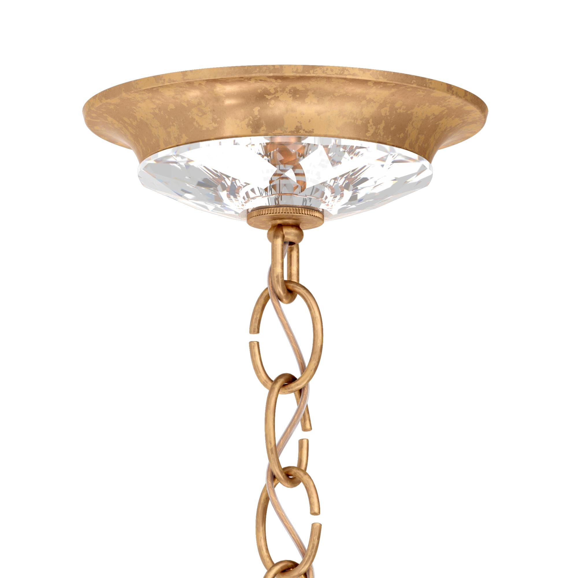 Shown in French Gold finish and Clear Heritage crystal