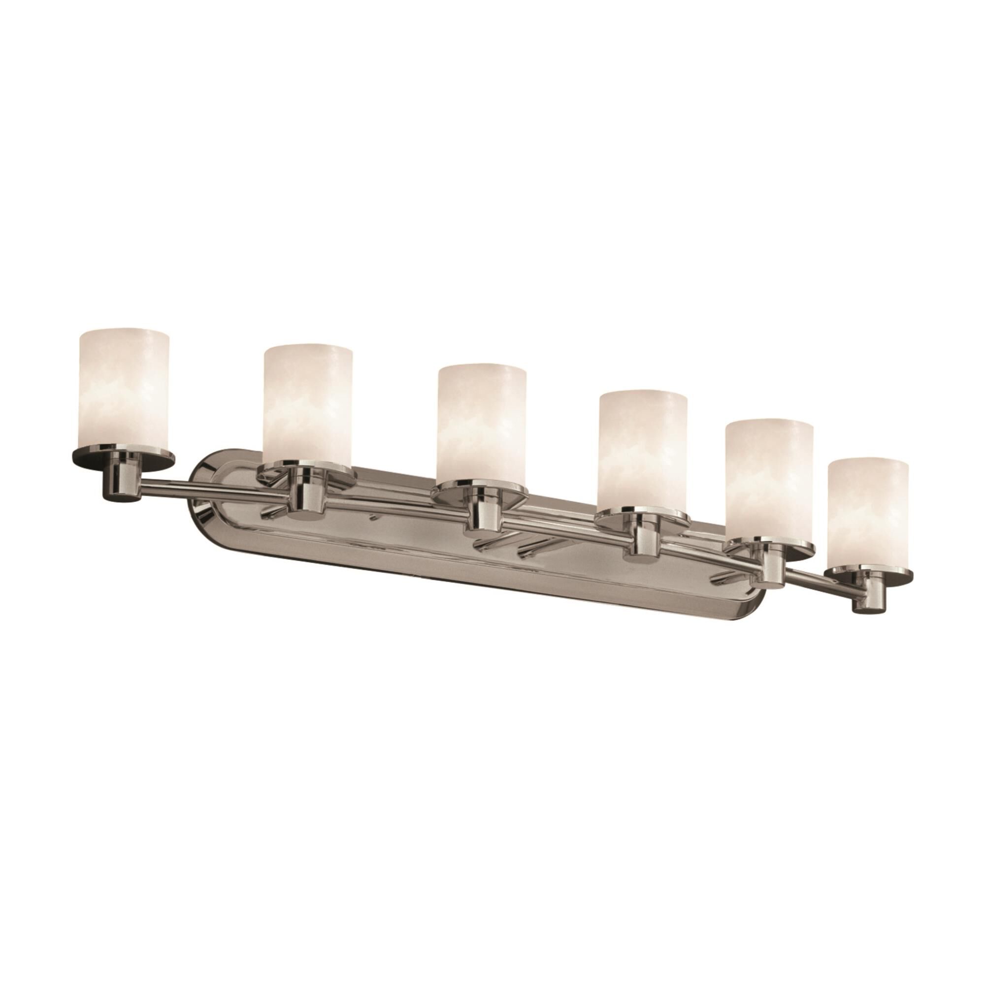 Clouds 43 Inch 6 Light Bath Vanity Light by Justice Design Group