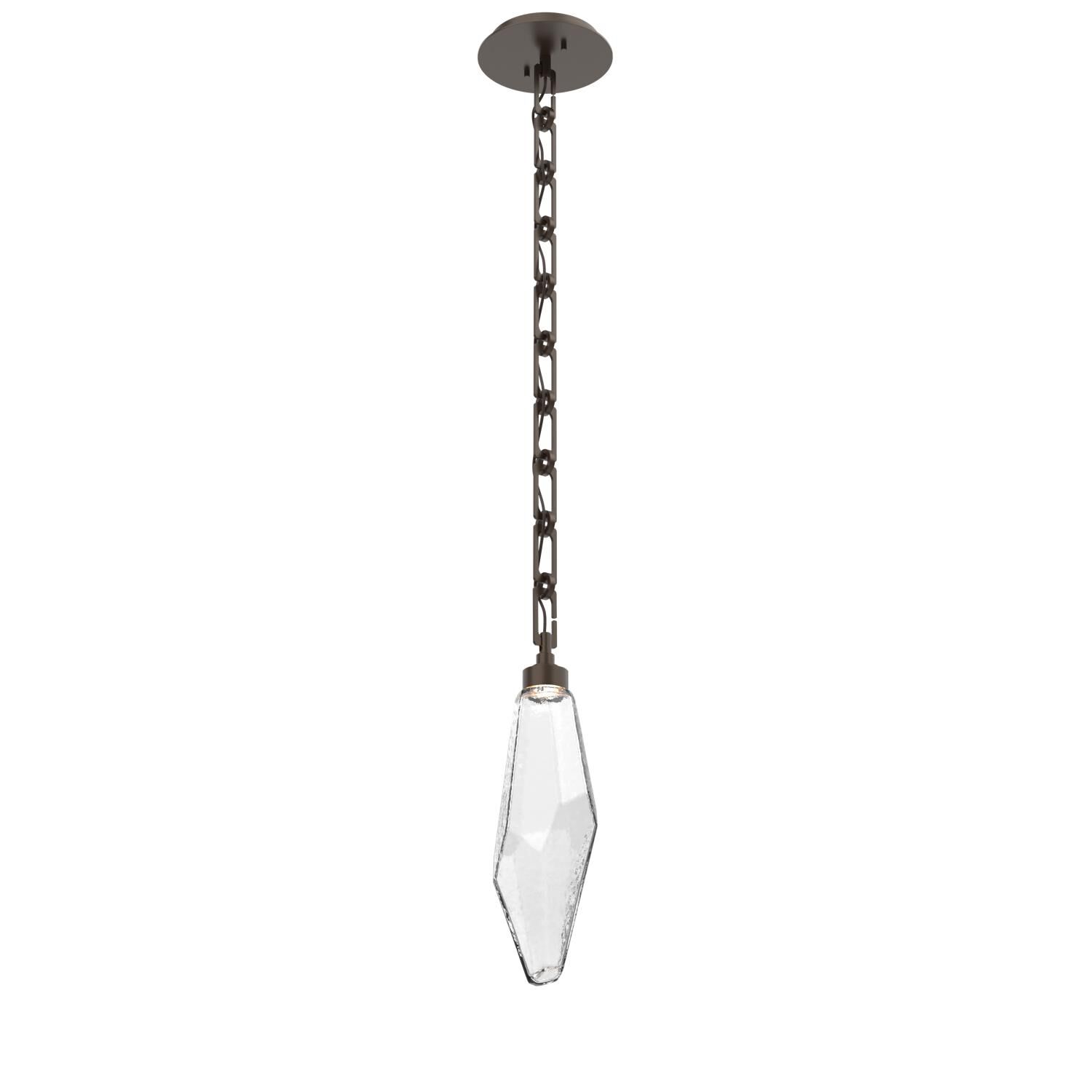 Levi Wilson Rock Crystal 6 Inch Mini Pendant by Hammerton Studio