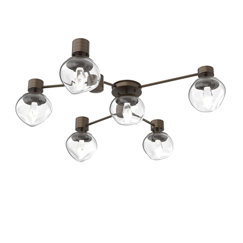 Levi Wilson Luna 37 Inch Semi Flush Mount by Hammerton Studio