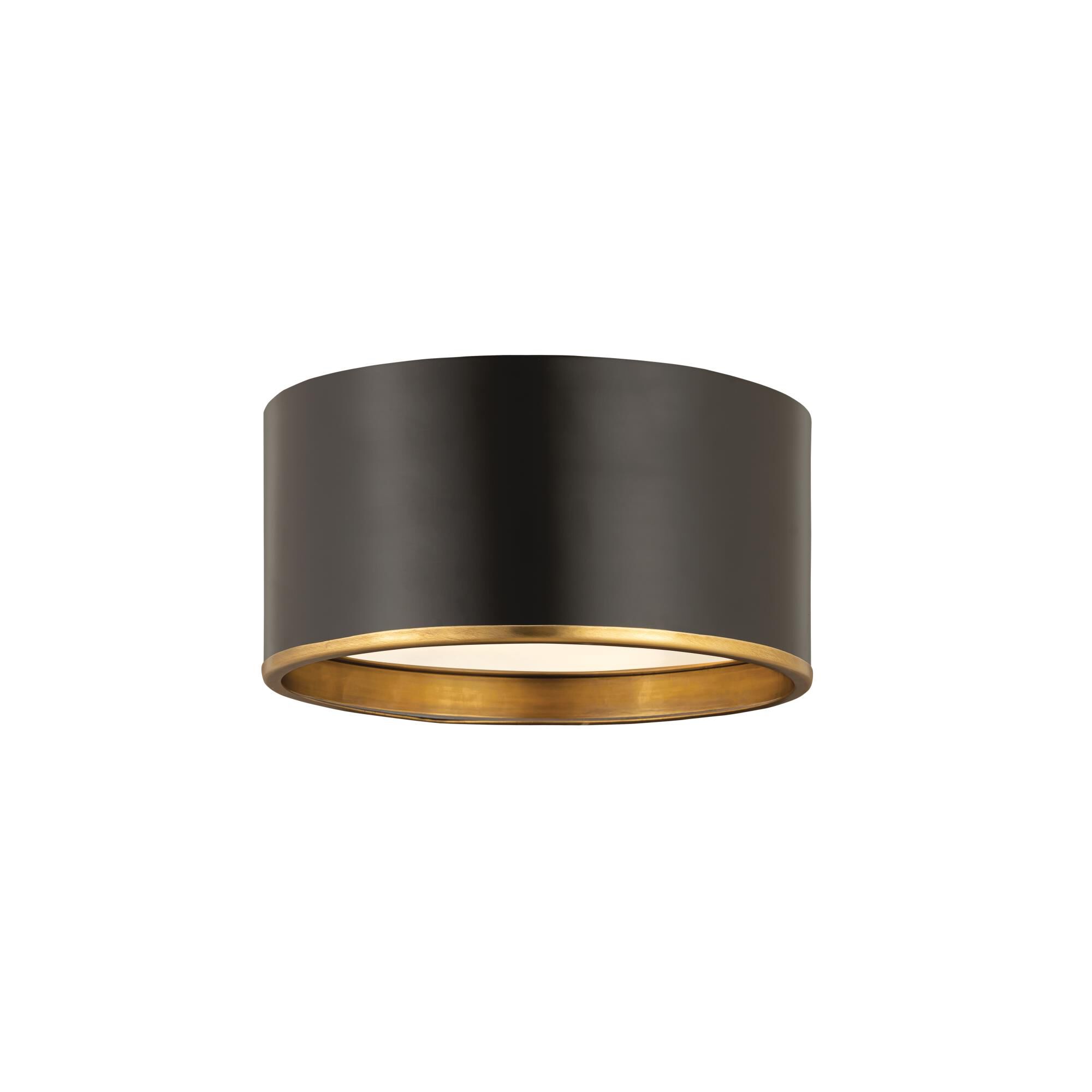 Shown in Matte Black And Rubbed Brass finish and Steel glass and Steel shade