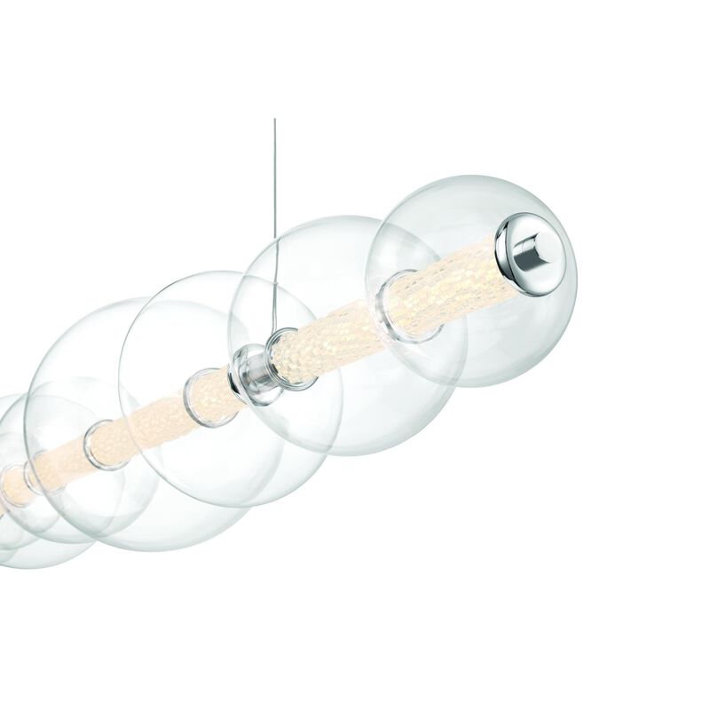 Atomo Large Linear Chandelier by Eurofase Lighting