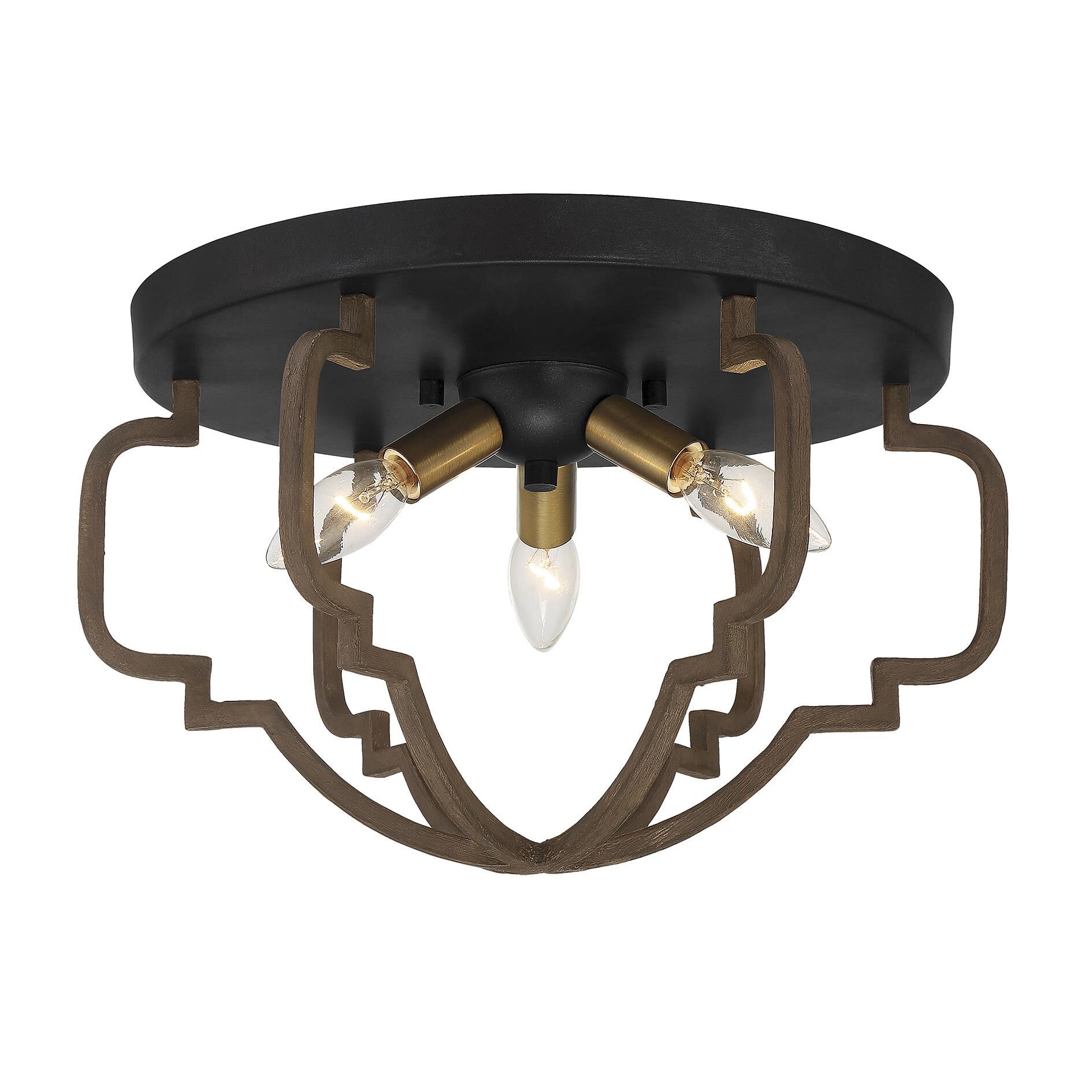 Westwood 15 Inch 3 Light Semi Flush Mount by Savoy House