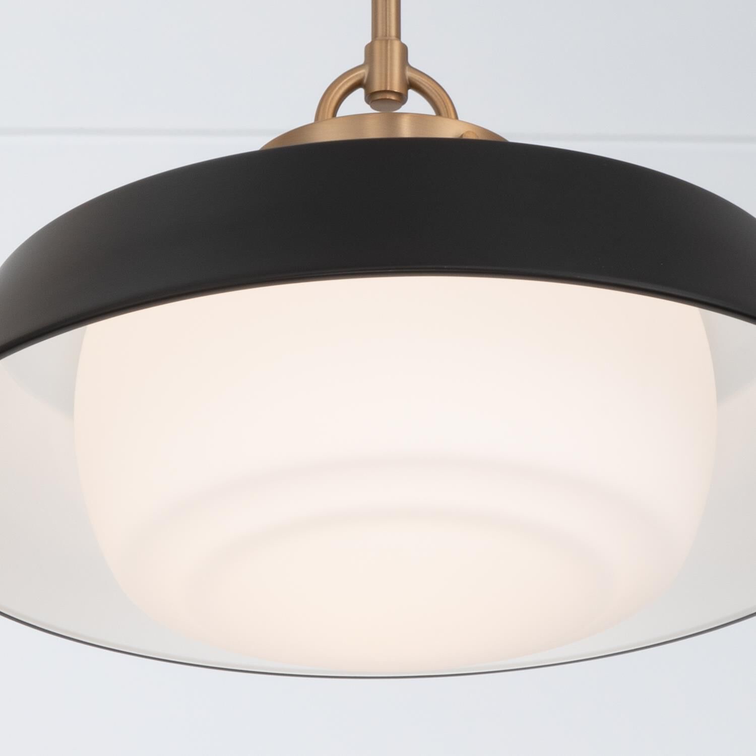 Shown in Vibrant Gold finish and Steel glass and Steel shade