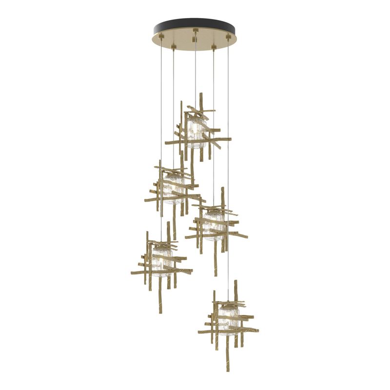 Tura 27 Inch 5 Light Multi Light Pendant by Hubbardton Forge