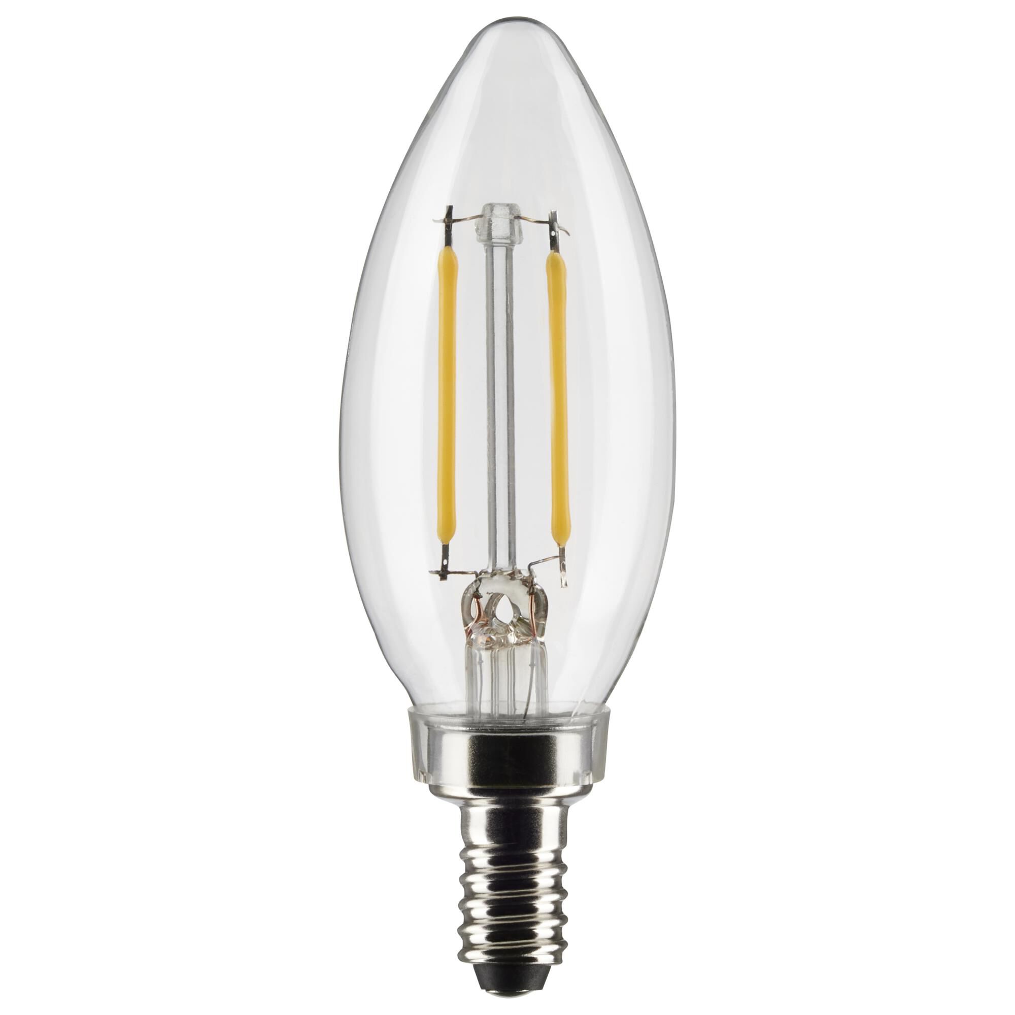 Dimmable 3 Watt 2700K B11 LED Light Bulb by Satco