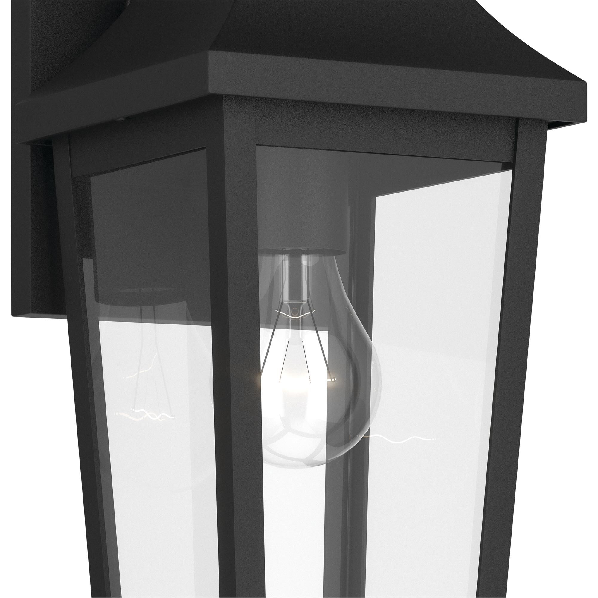 Shown in Textured Black finish and Clear glass