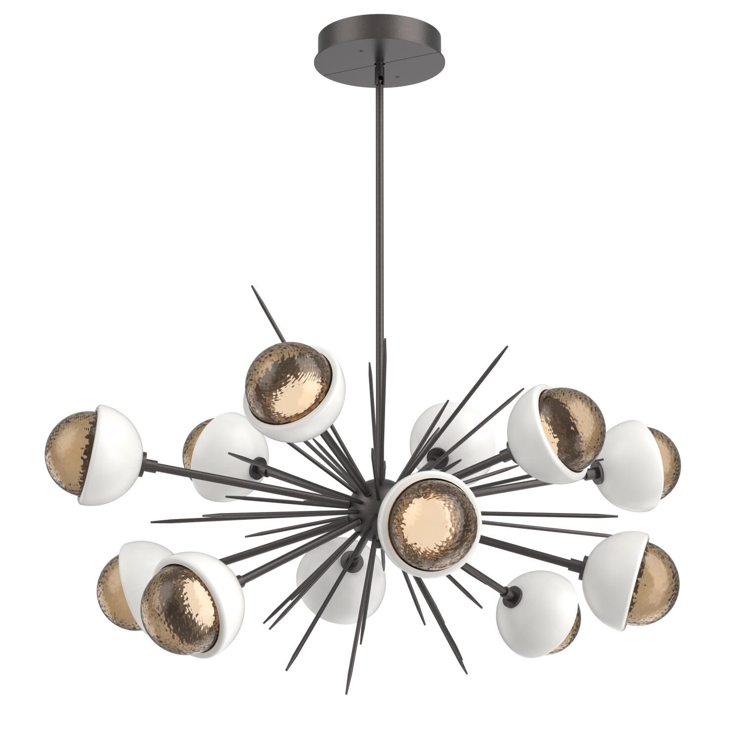 Shown in Graphite finish and Bronze glass and Salt White accent