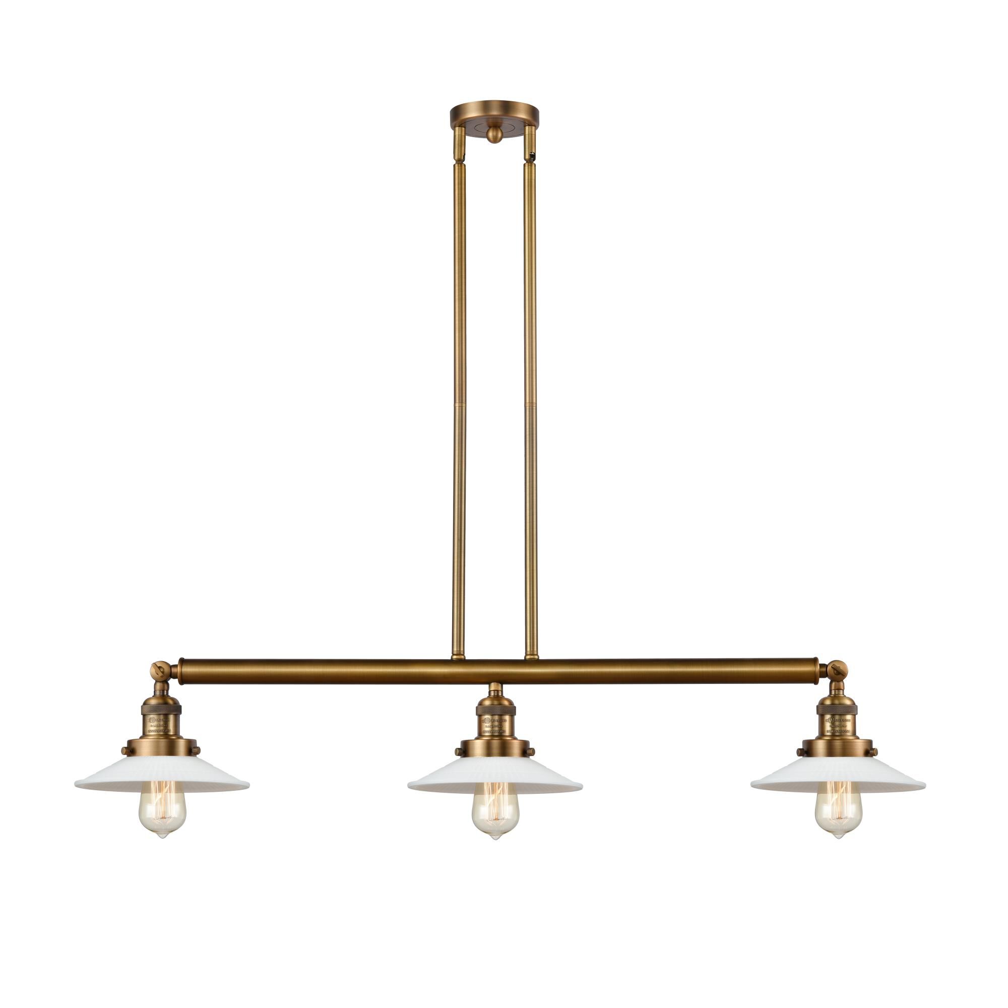 Bruno Marashlian Halophane 36 Inch 3 Light LED Linear Suspension Light by Innovations Lighting