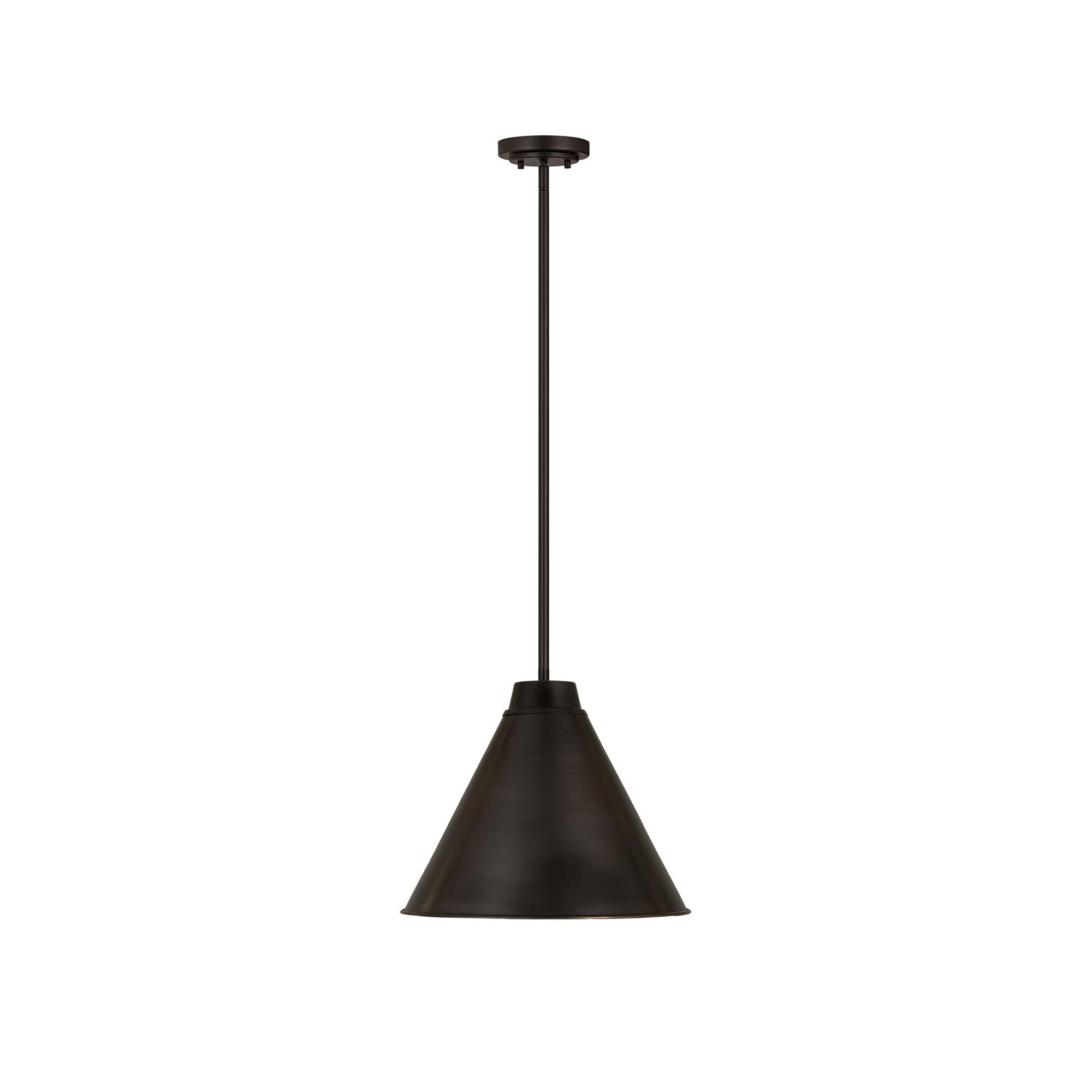 Shown in Bronze Plate finish and Iron glass and Iron shade