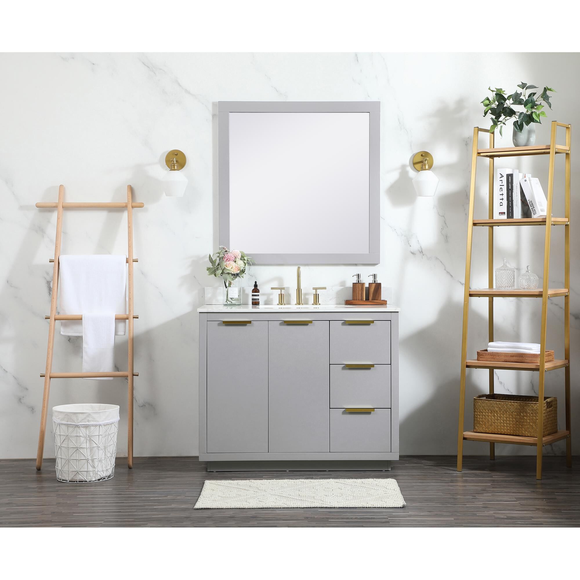 Shown in Grey finish