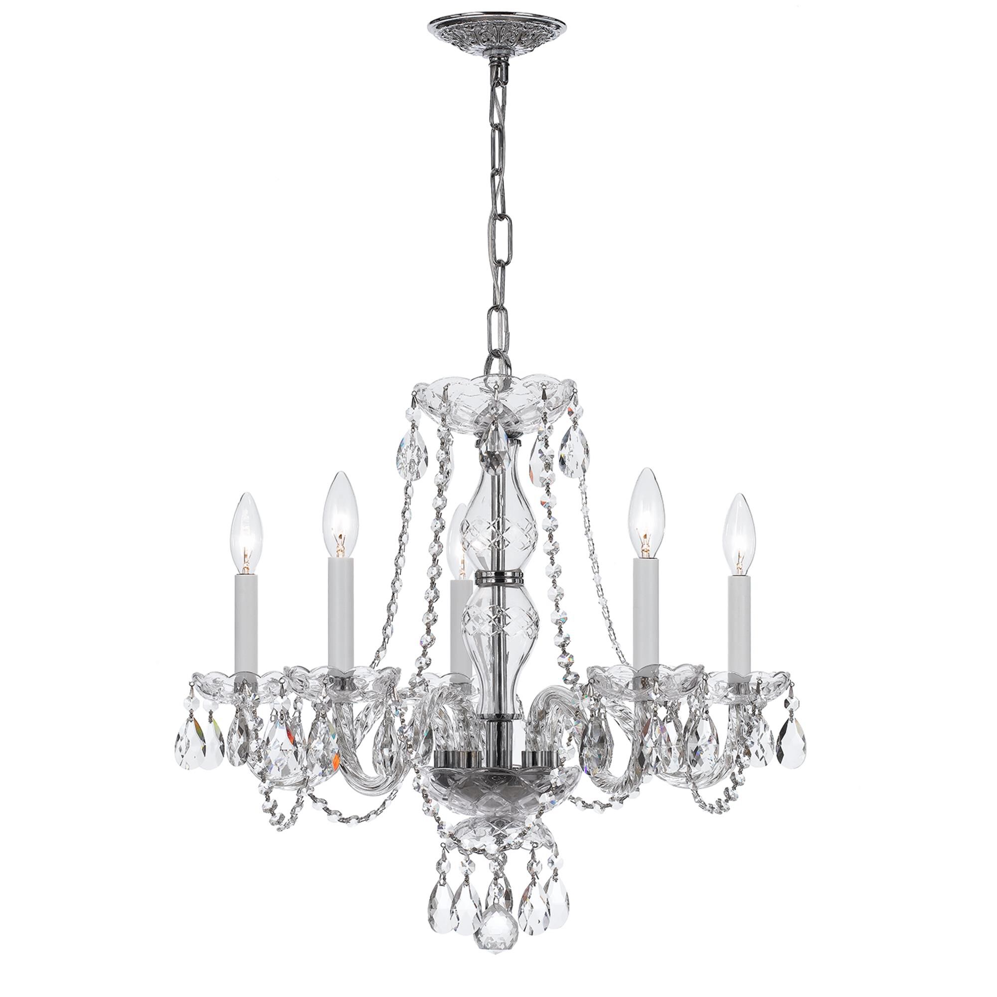 Traditional Crystal 21 Inch Chandelier,