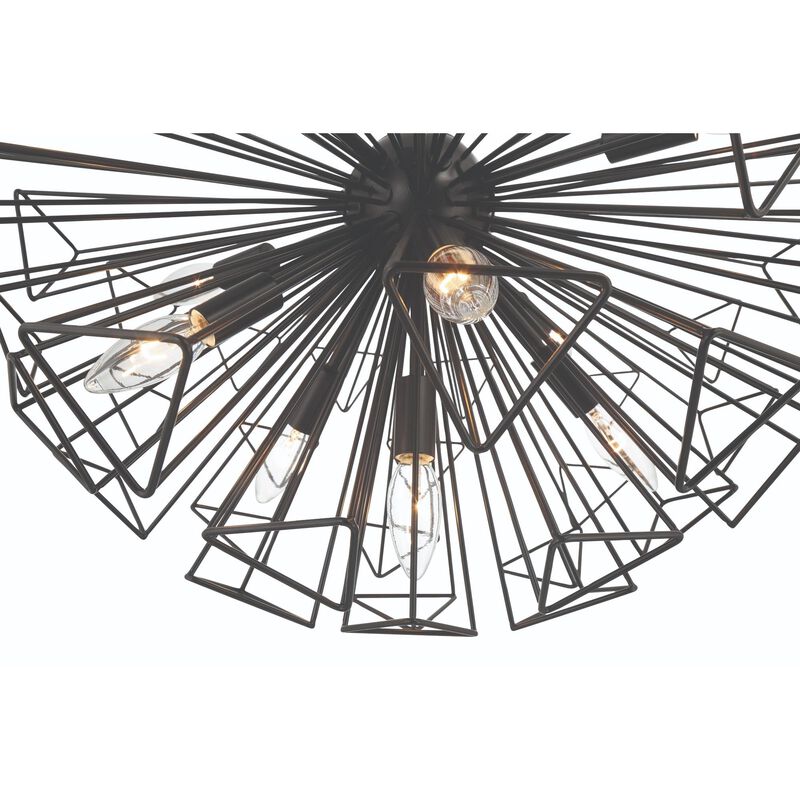 Dendelio 22 Inch 9 Light Semi Flush Mount by Eurofase Lighting