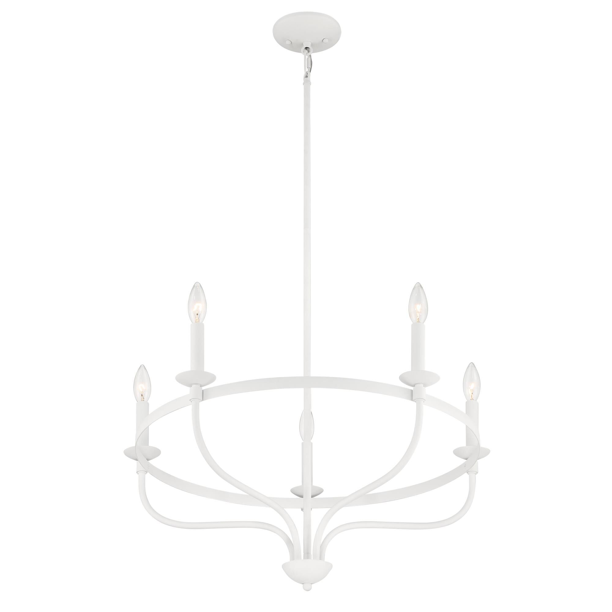 26 Inch 5 Light LED Chandelier by Meridian Lighting