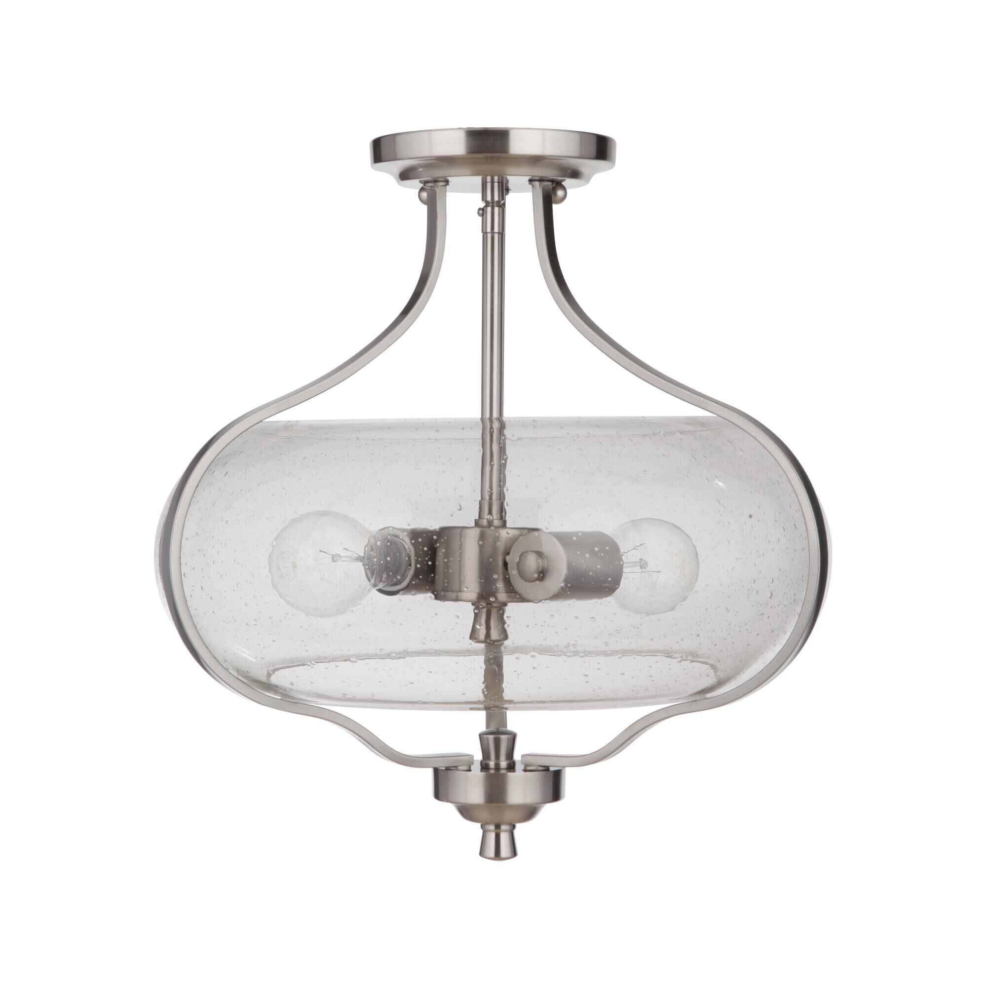 Serene 15 Inch 2 Light Semi Flush Mount by Craftmade
