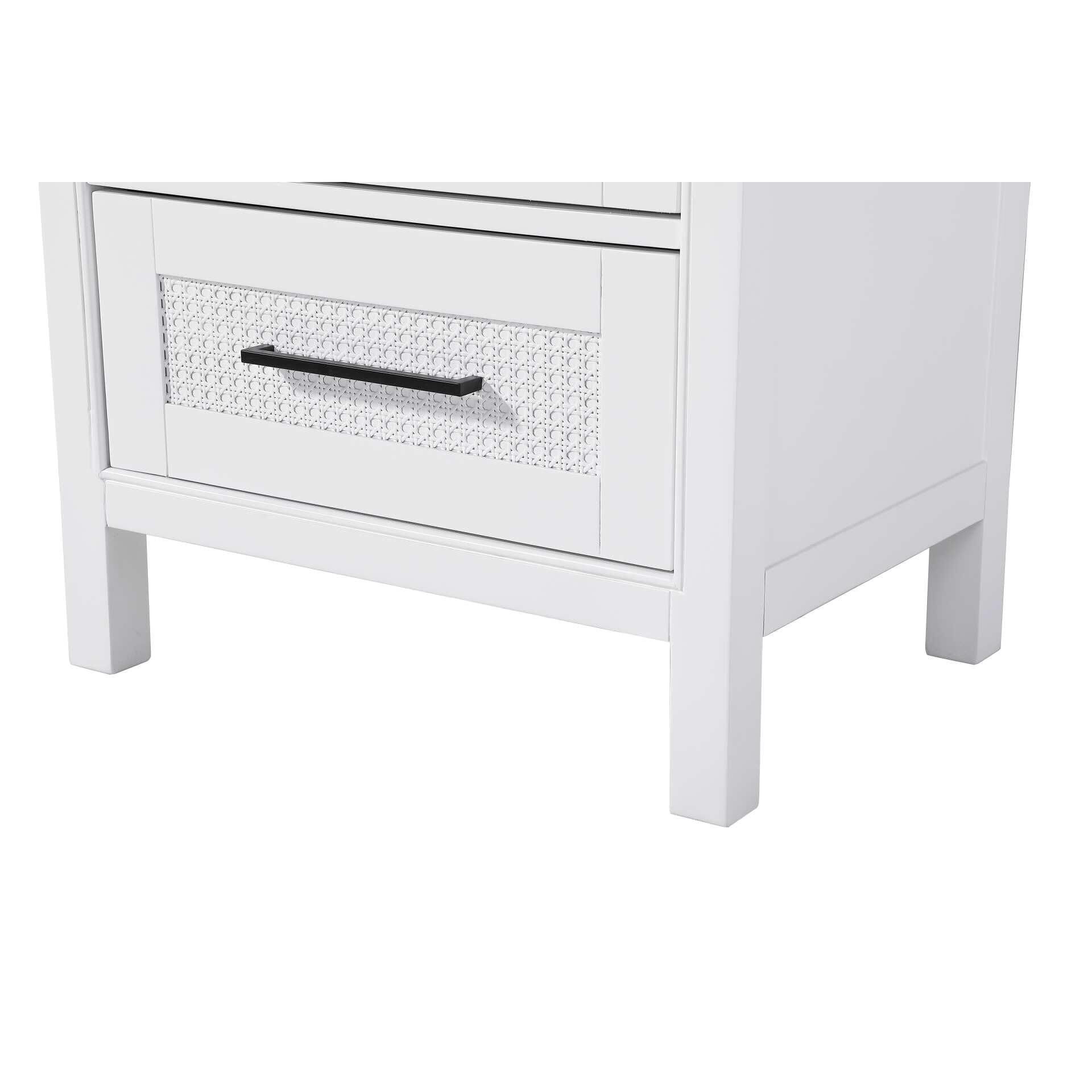 Shown in White finish