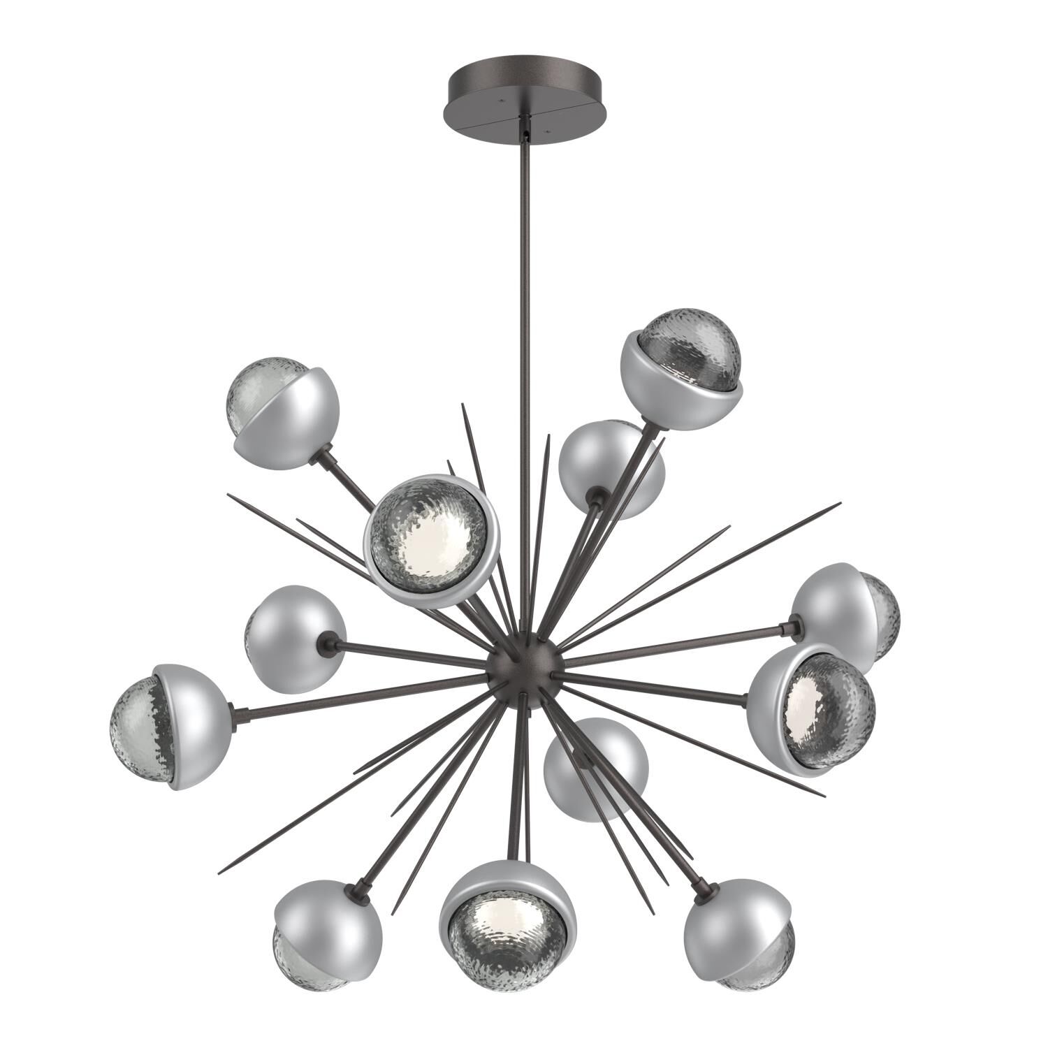 Shown in Graphite finish and Smoke glass and Classic Silver accent