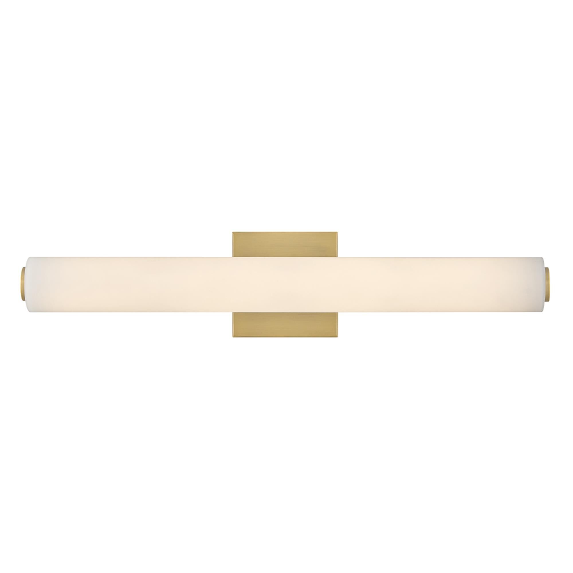 Shown in Lacquered Brass finish and Etched White glass