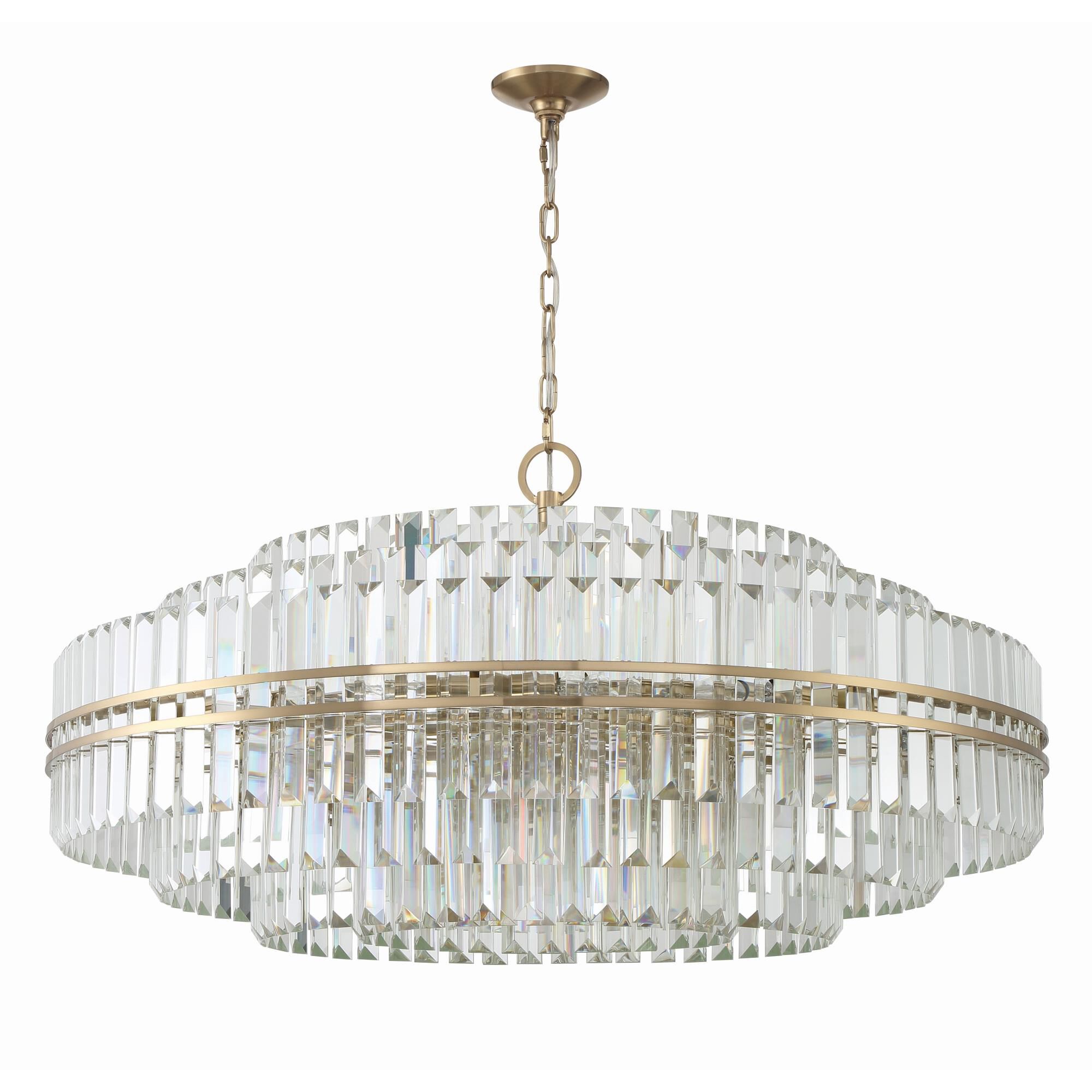 Hayes 40 Inch 32 Light Chandelier by Crystorama